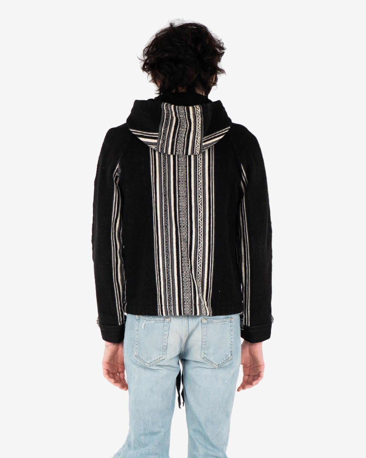 Saint Laurent Paris Black and White Baja Hooded Jacket (FW17) Size US S / EU 44-46 / 1 - 8 Thumbnail