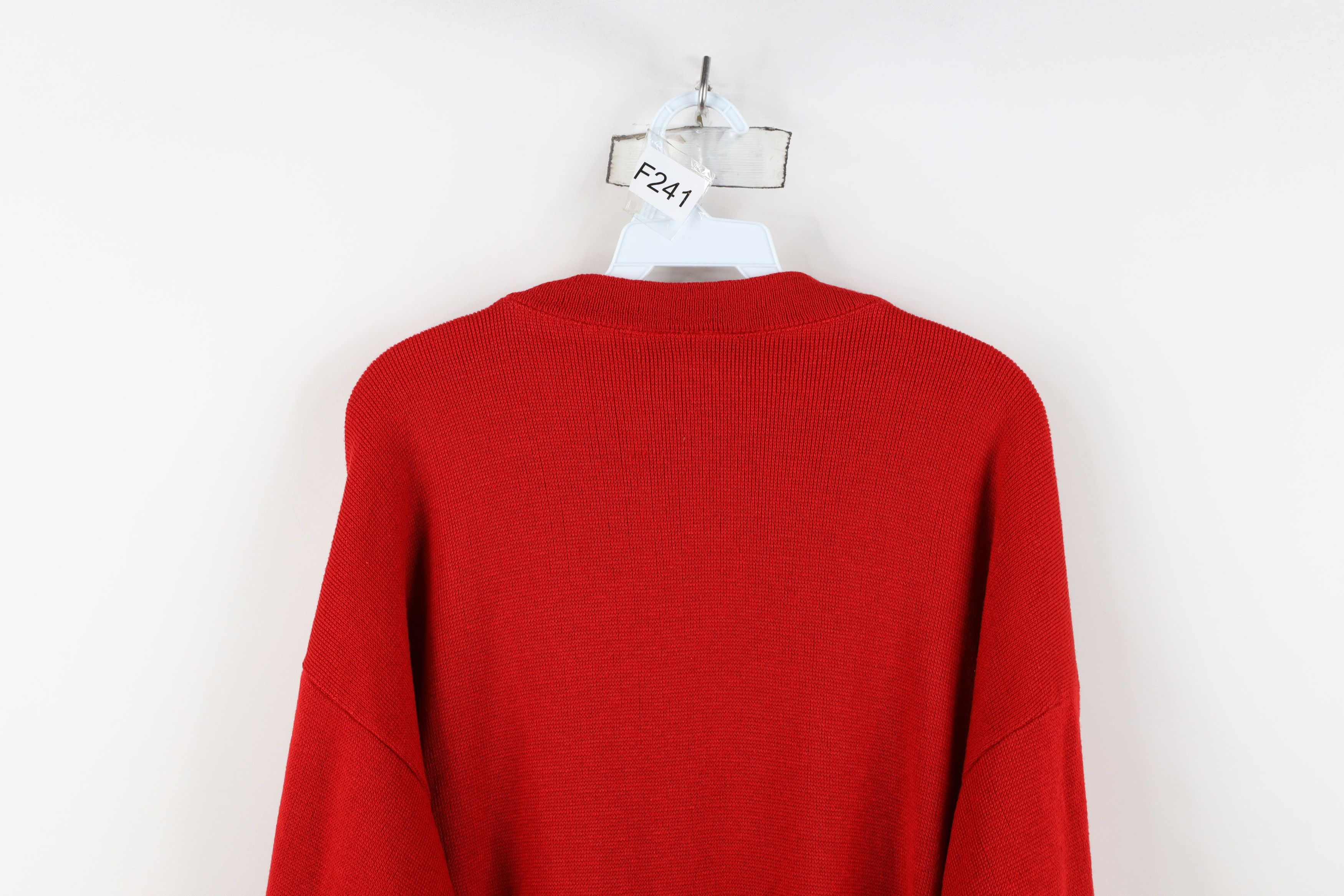 Diane von Furstenberg Vintage 90s Diane Von Furstenberg 3/4 Sleeve Sweater Red USA Size XL / US 12-14 / IT 48-50 - 12 Thumbnail