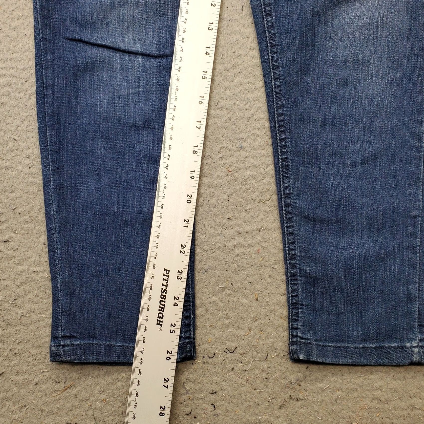 Vintage Democracy Jeans Womens 6 Blue Denim Stretch Slim Fit Ab" Technology Skinny Leg Jeans Size 28" / US 6 / IT 42 - 4 Thumbnail