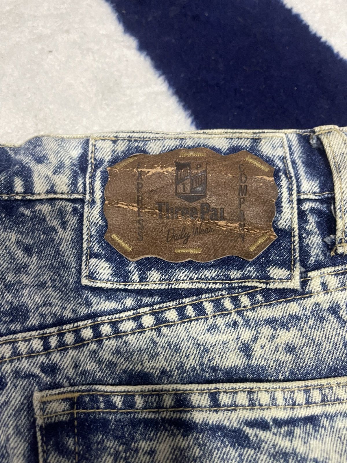 Japanese Brand × Jean Three Pal Acid Wash Jeans (14) Size US 32 / EU 48 - 3 Thumbnail
