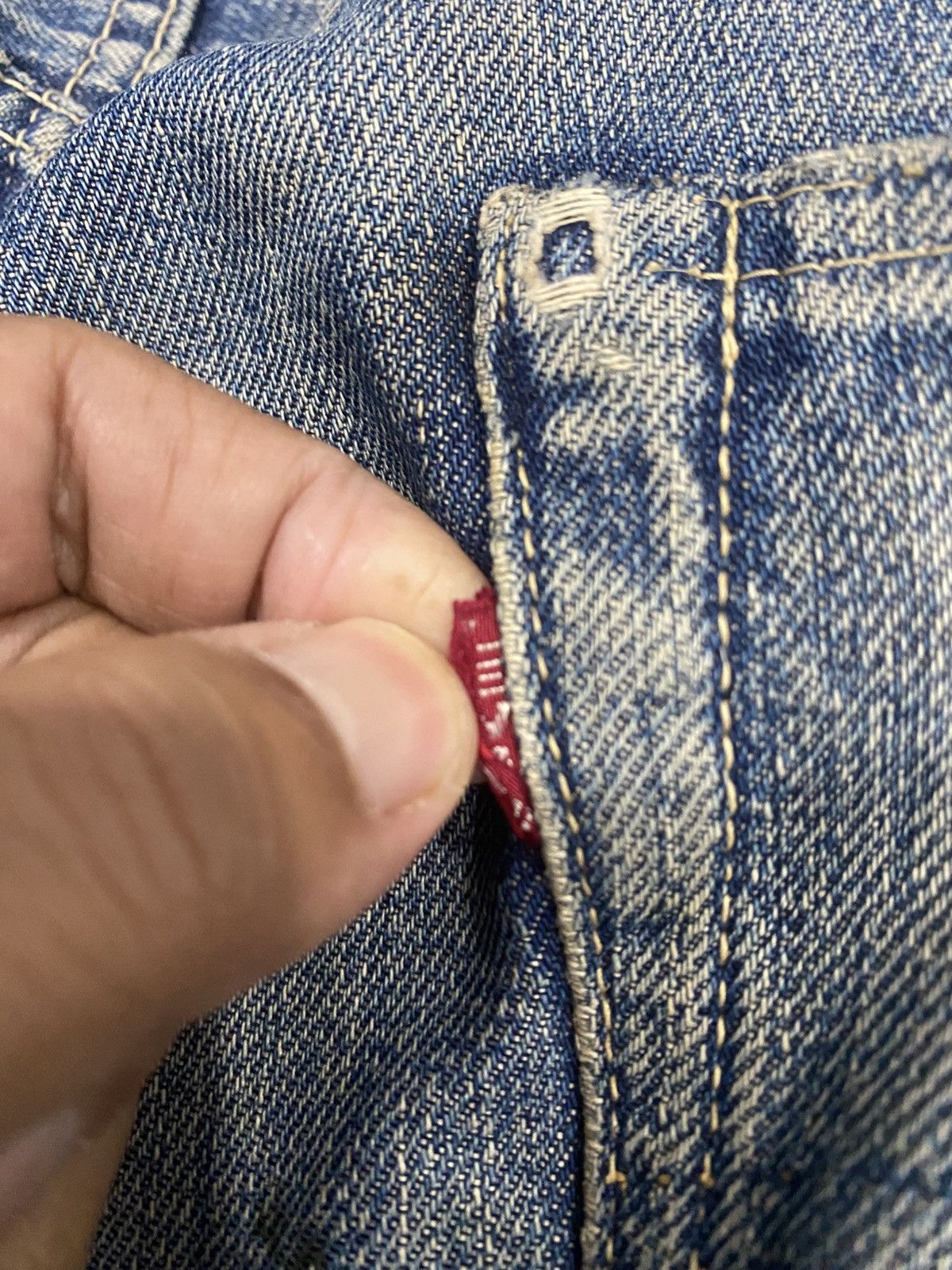 Levi's True Vintage rare Levis 1947 one sided red tab jeans big E Size US 36 / EU 52 - 13 Thumbnail
