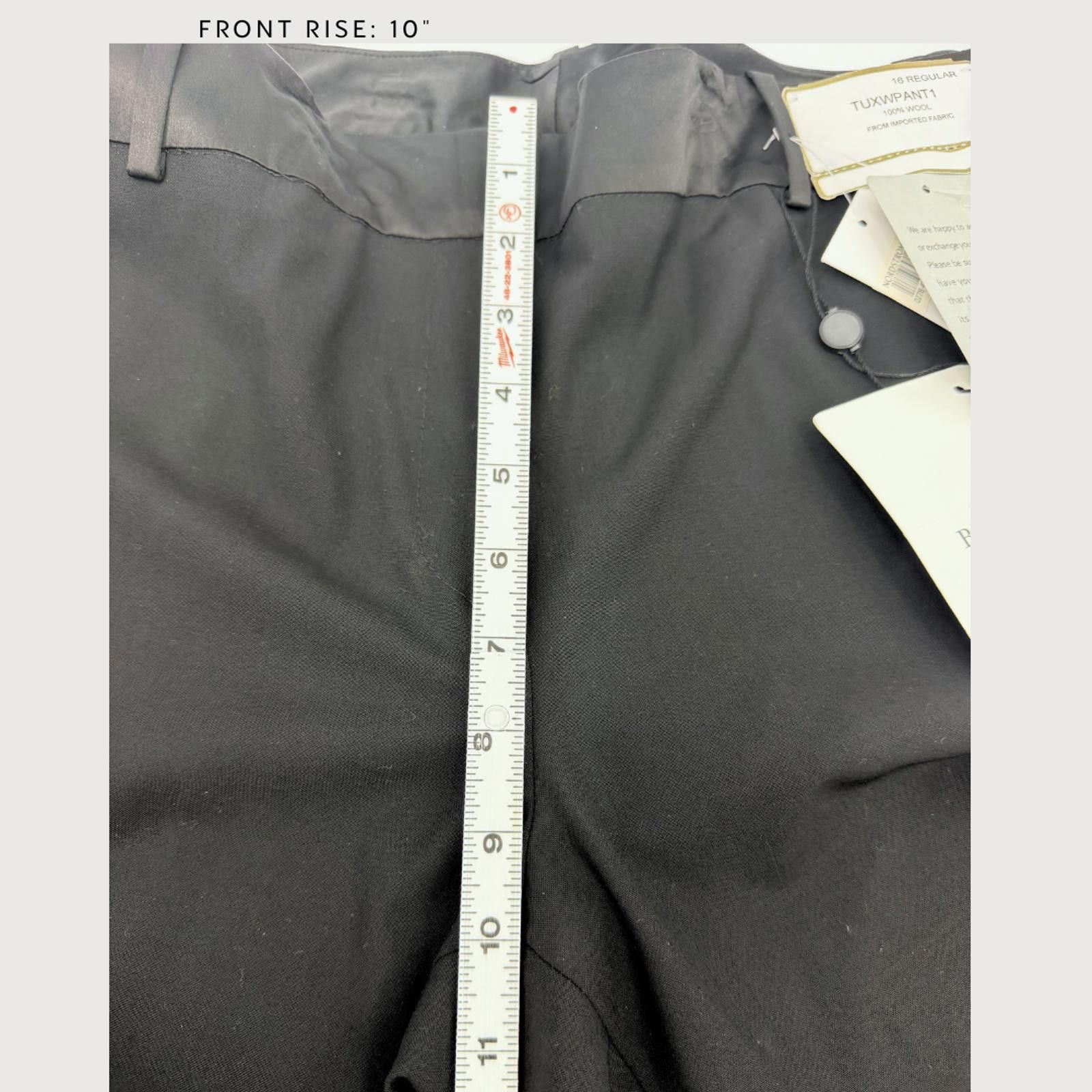 After Six After Six Wool Tuxedo Pants Silk Stripe 16R NWT Size 38" / US 16 / IT 52 - 8 Thumbnail