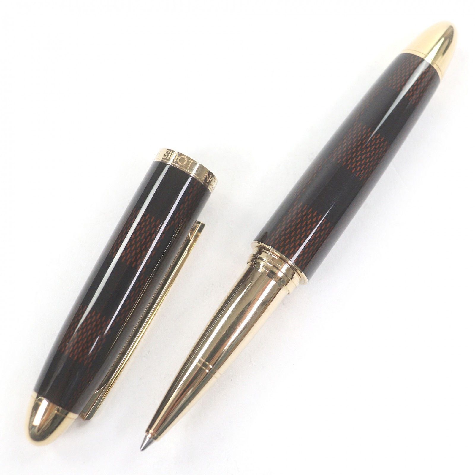 Louis Vuitton Louis Vuitton Louis Vuitton Grand Tour Ballpoint Pen Textile Pen DUTY FREE for USA Size ONE SIZE - 1 Thumbnail