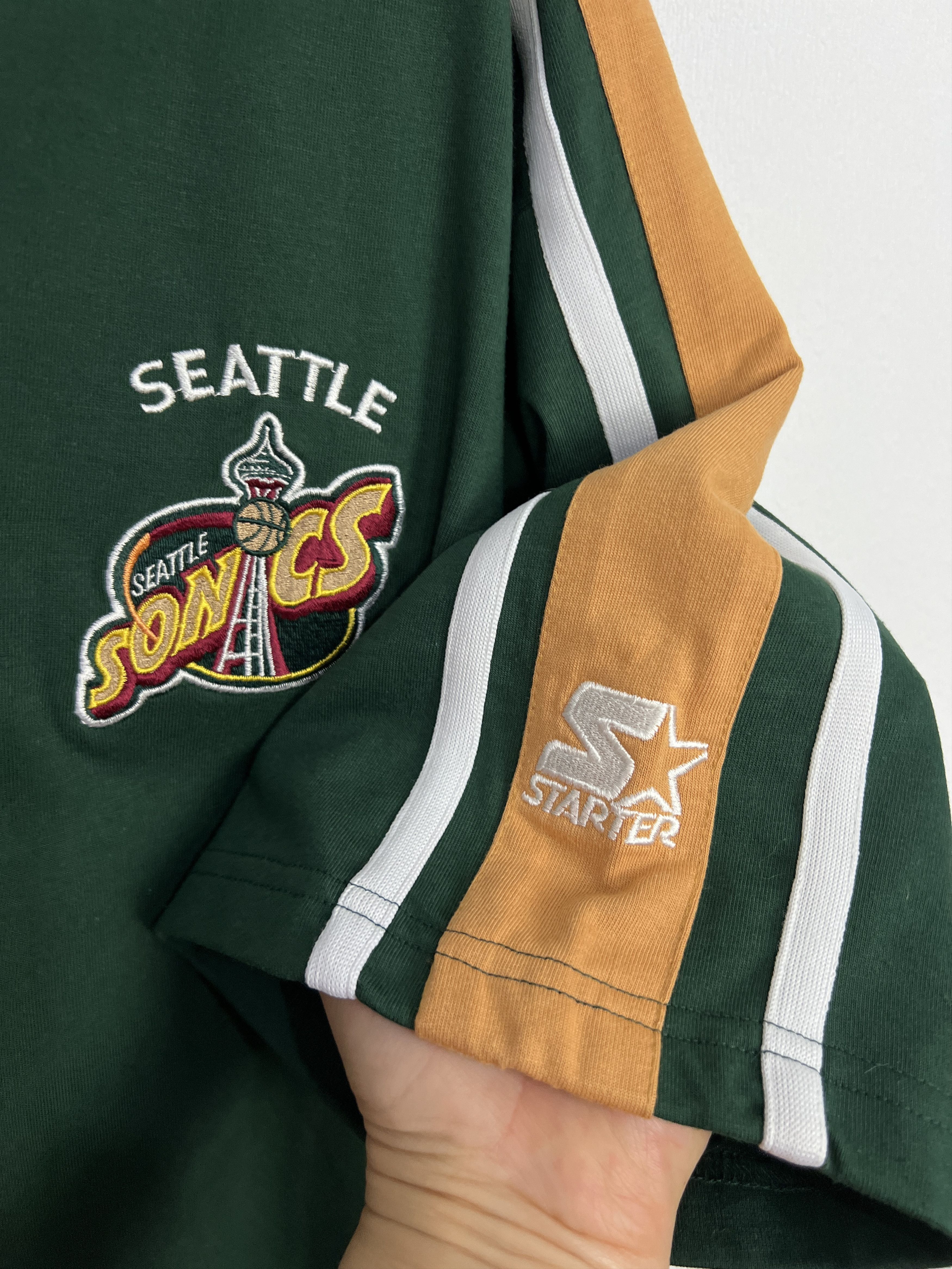 Starter Vintage Seattle Supersonics Sonics Jersey Shirt NBA Trikot Size US XL / EU 56 / 4 - 6 Thumbnail