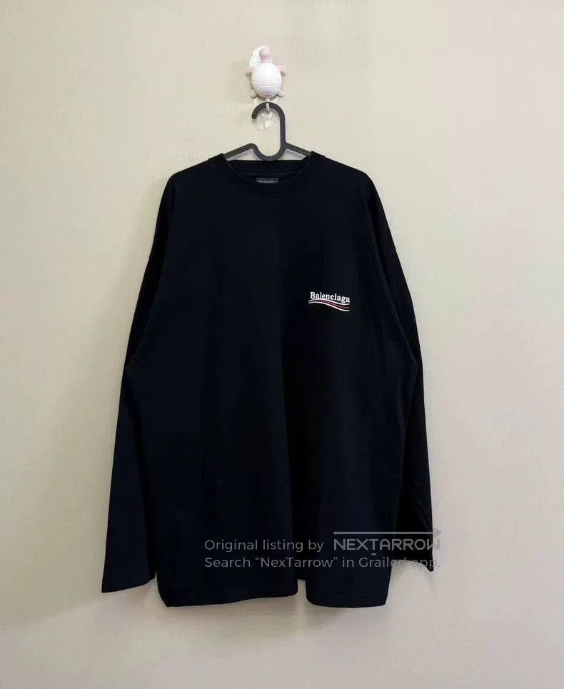 Balenciaga Black Embroidered Longsleeve.