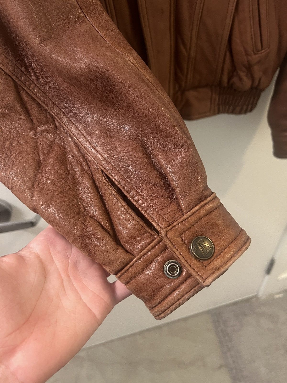 Vintage Cropped leather jacket Size US M / EU 48-50 / 2 - 6 Thumbnail