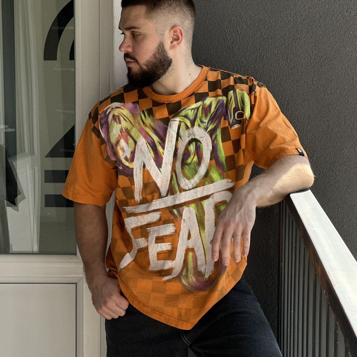 No Fear × Vintage Vintage Japanese Style No Fear T-shirts Moto Distressed Y2K Size US XXL / EU 58 / 5 - 1 Thumbnail