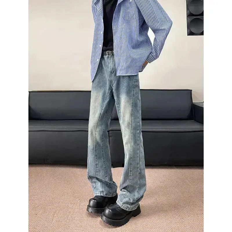 Japanese Brand Retro wide leg high street micro flared jeans Size US 32 / EU 48 - 6 Thumbnail