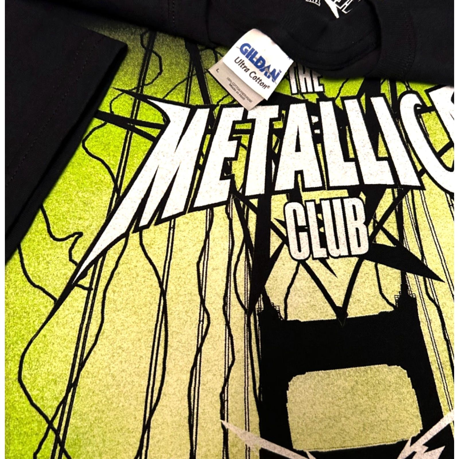 Vintage VINTAGE Metallica Club Rock Band Tee Shirt Mens Large 2009 2000s Rare Black 90s Y2K Rock Mens Size US L / EU 52-54 / 3 - 3 Thumbnail