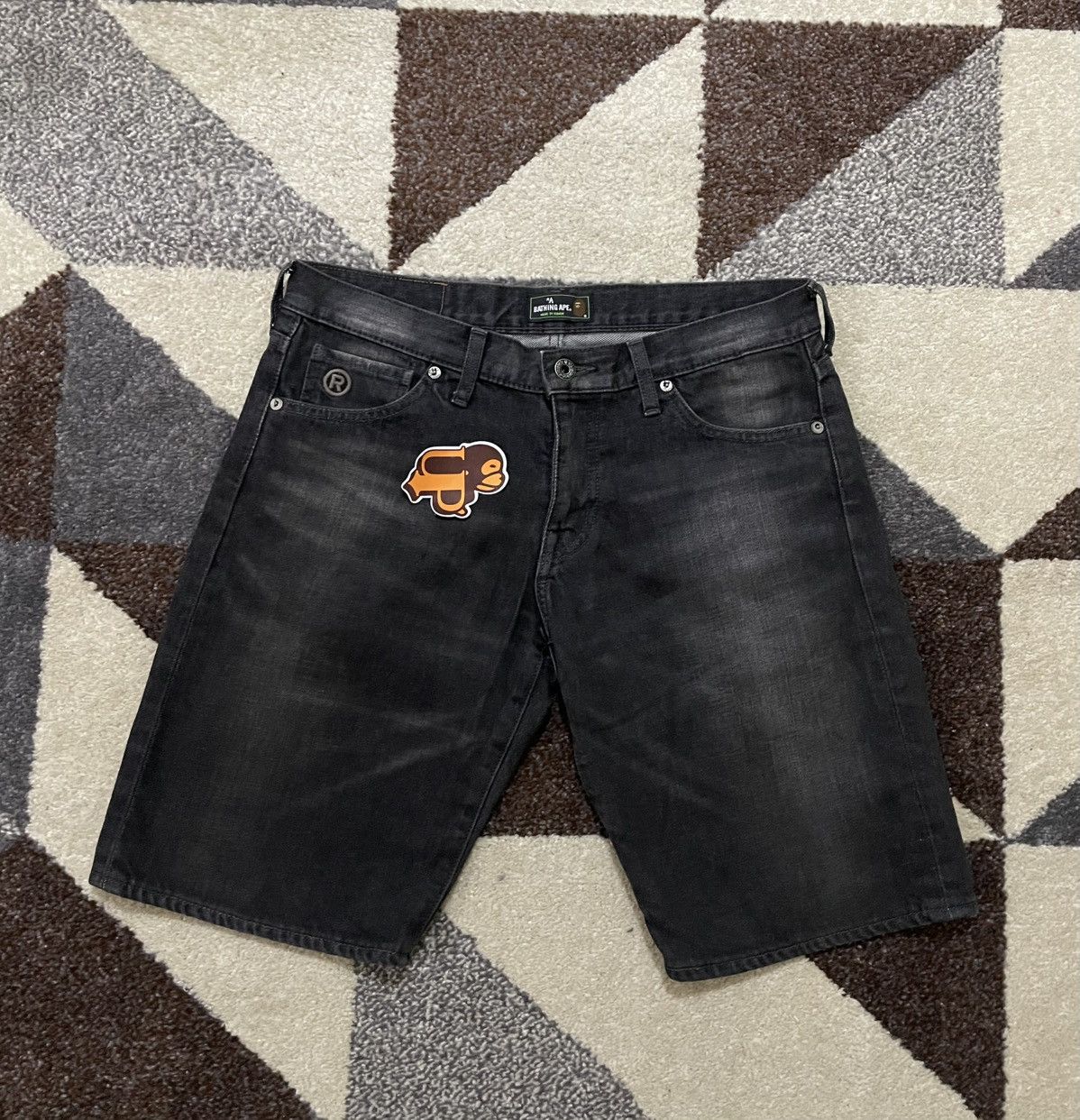 Bape Bape Bapesta Embroidered Short Denim Size 30" / US 8 / IT 44 - 5 Thumbnail