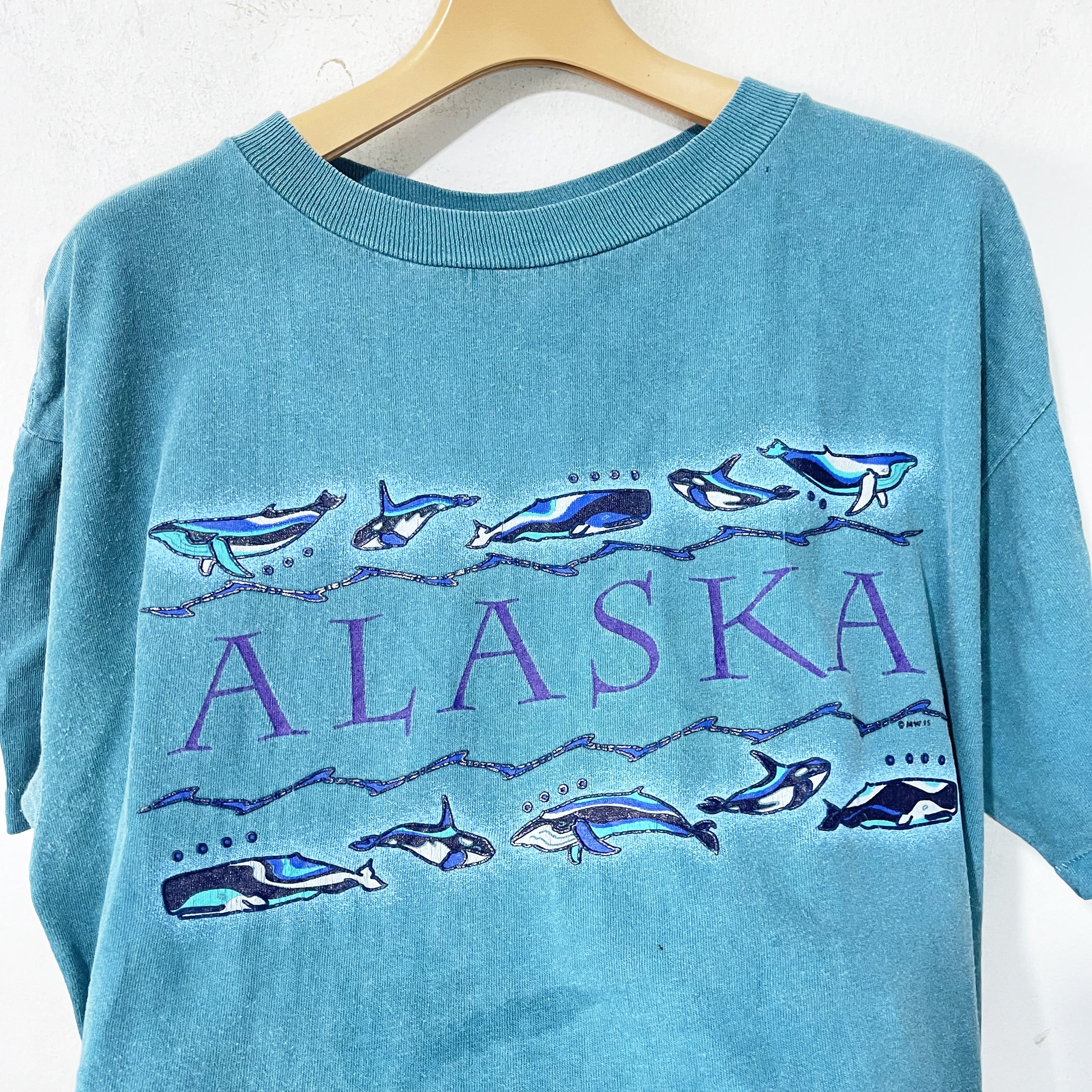 Vintage Vintage 90s Whale Nature Alaska T-Shirt Size US L / EU 52-54 / 3 - 2 Thumbnail
