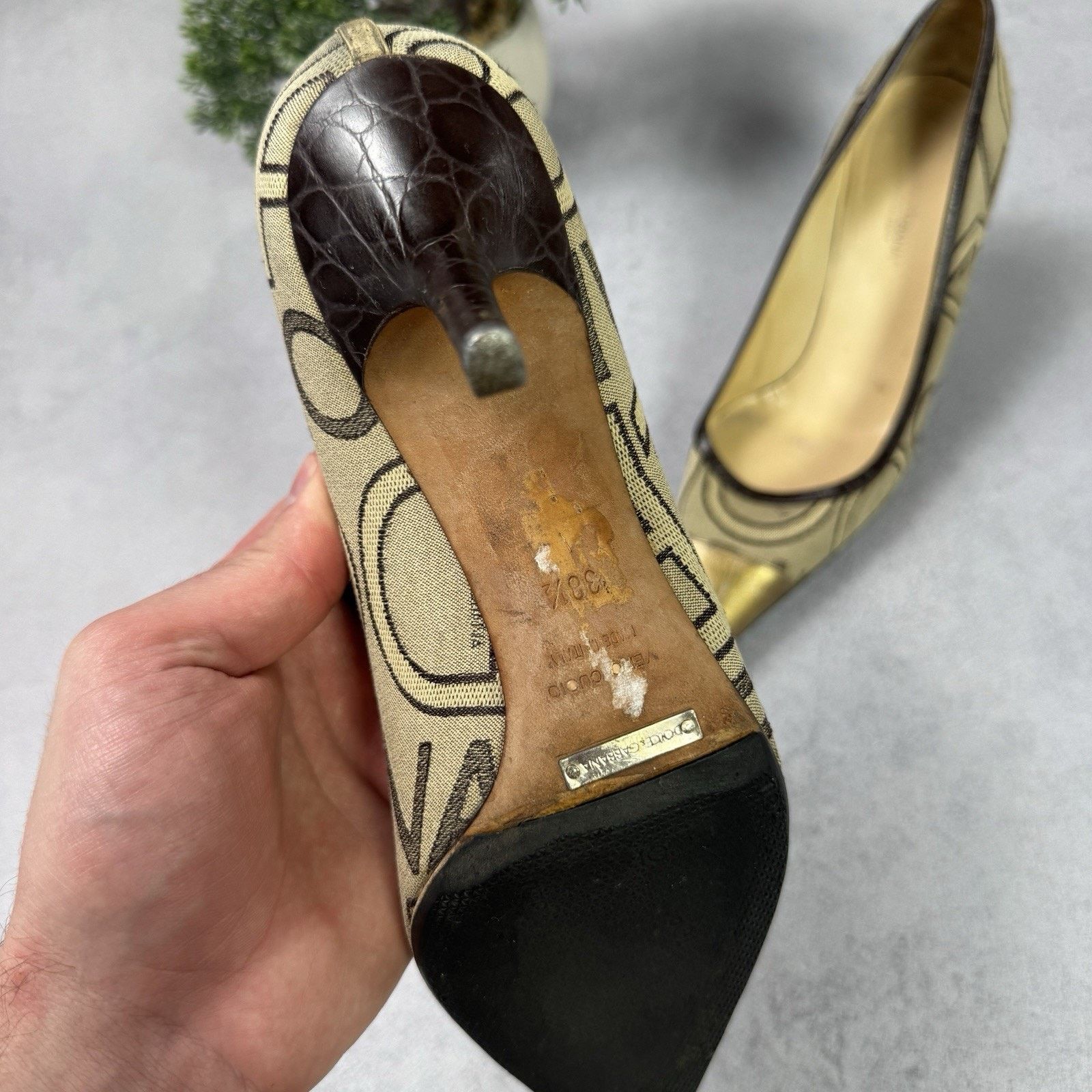 Dolce & Gabbana Dolce Gabbana Womrn Monogram Hells Pumps Size 38.5 US 8.5 Size US 8.5 / IT 38.5 - 6 Thumbnail