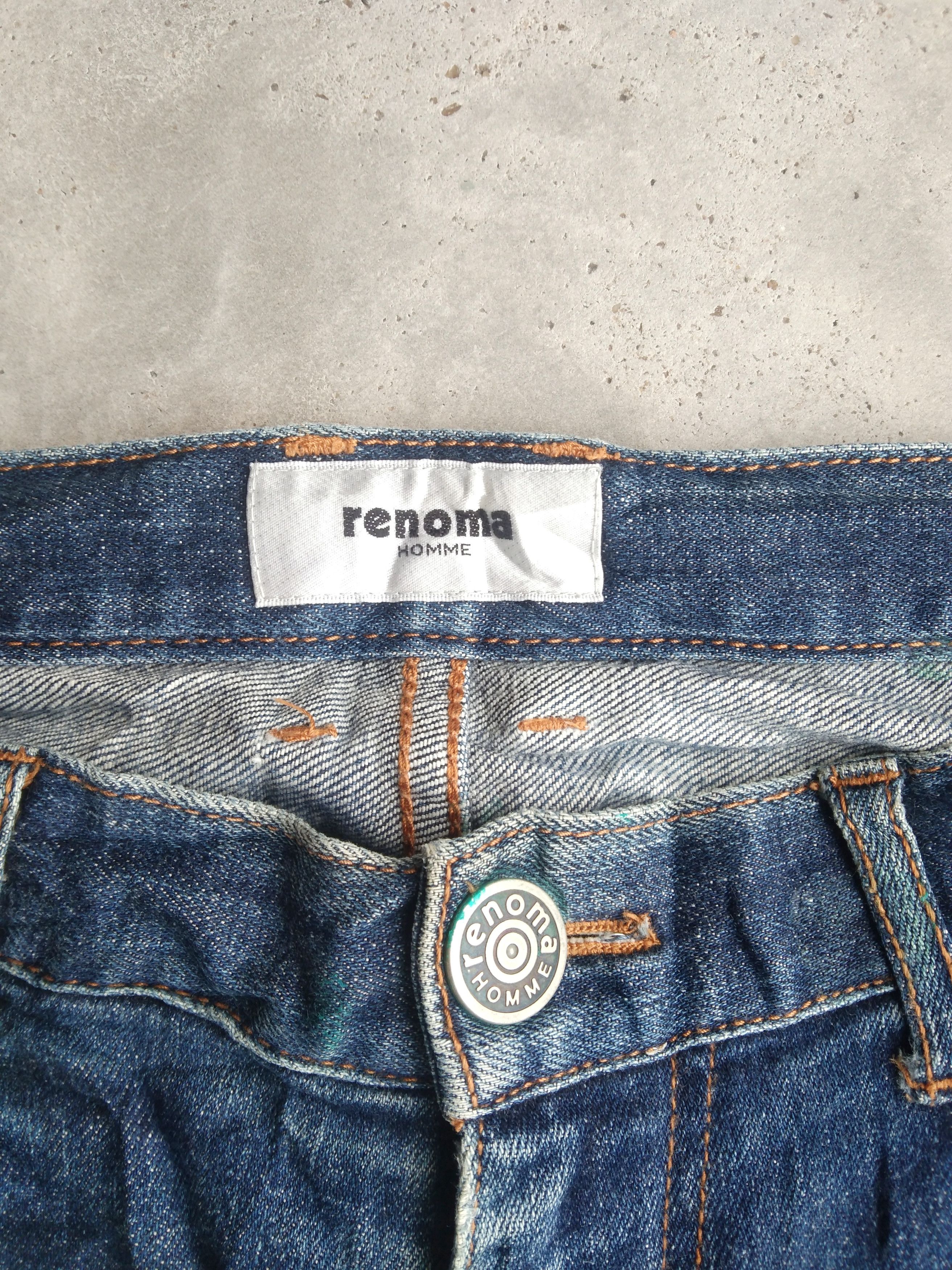 Renoma Vintage Distressed Renoma Homme Blue Washed Jeans 31x30 Size US 31 - 9 Thumbnail