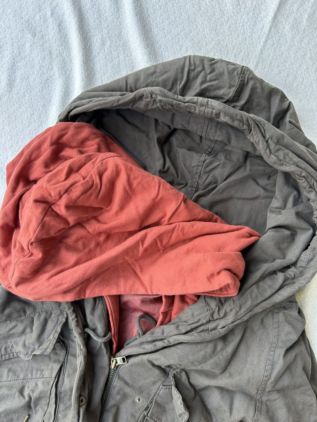 20471120 × Issey Miyake × Japanese Brand Codes combine archive parkas jacket double hooded Size US XL / EU 56 / 4 - 9 Thumbnail