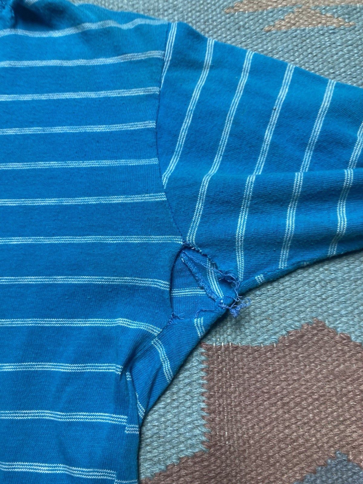 Sears × Vintage 1960s long sleeve t shirt striped sears distress men’s small Size US S / EU 44-46 / 1 - 4 Thumbnail