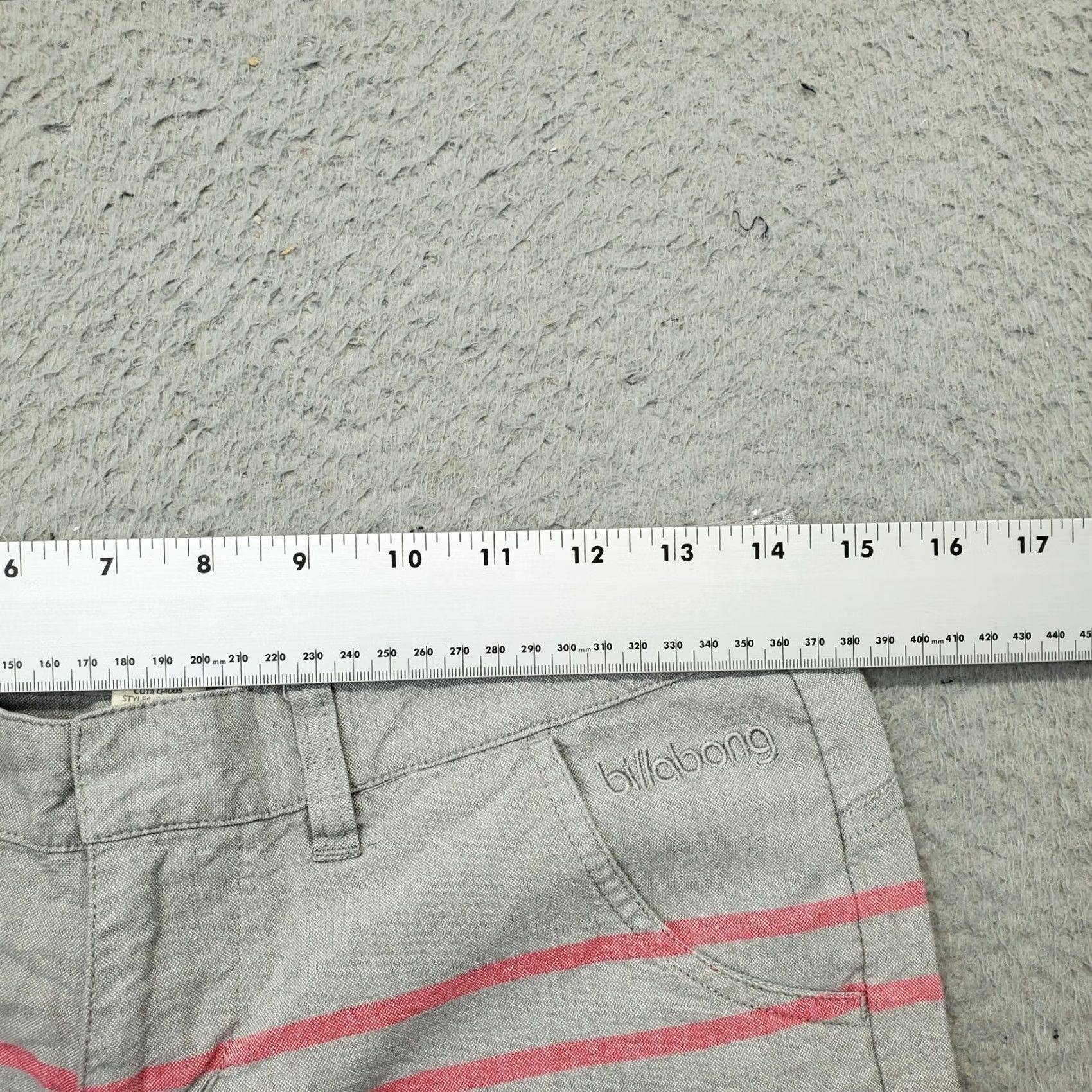 Billabong Billabong Shorts Women 3 Multicolor Striped High Waist Embroidered Logo Size 26" / US 2 / IT 38 - 5 Thumbnail