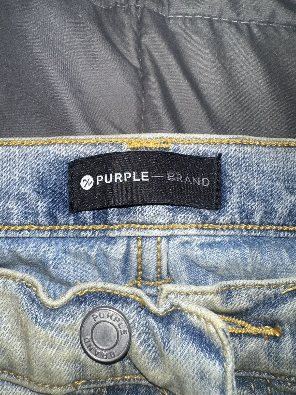 Purple Distressed Skinny Jeans Size US 32 / EU 48 - 8 Thumbnail