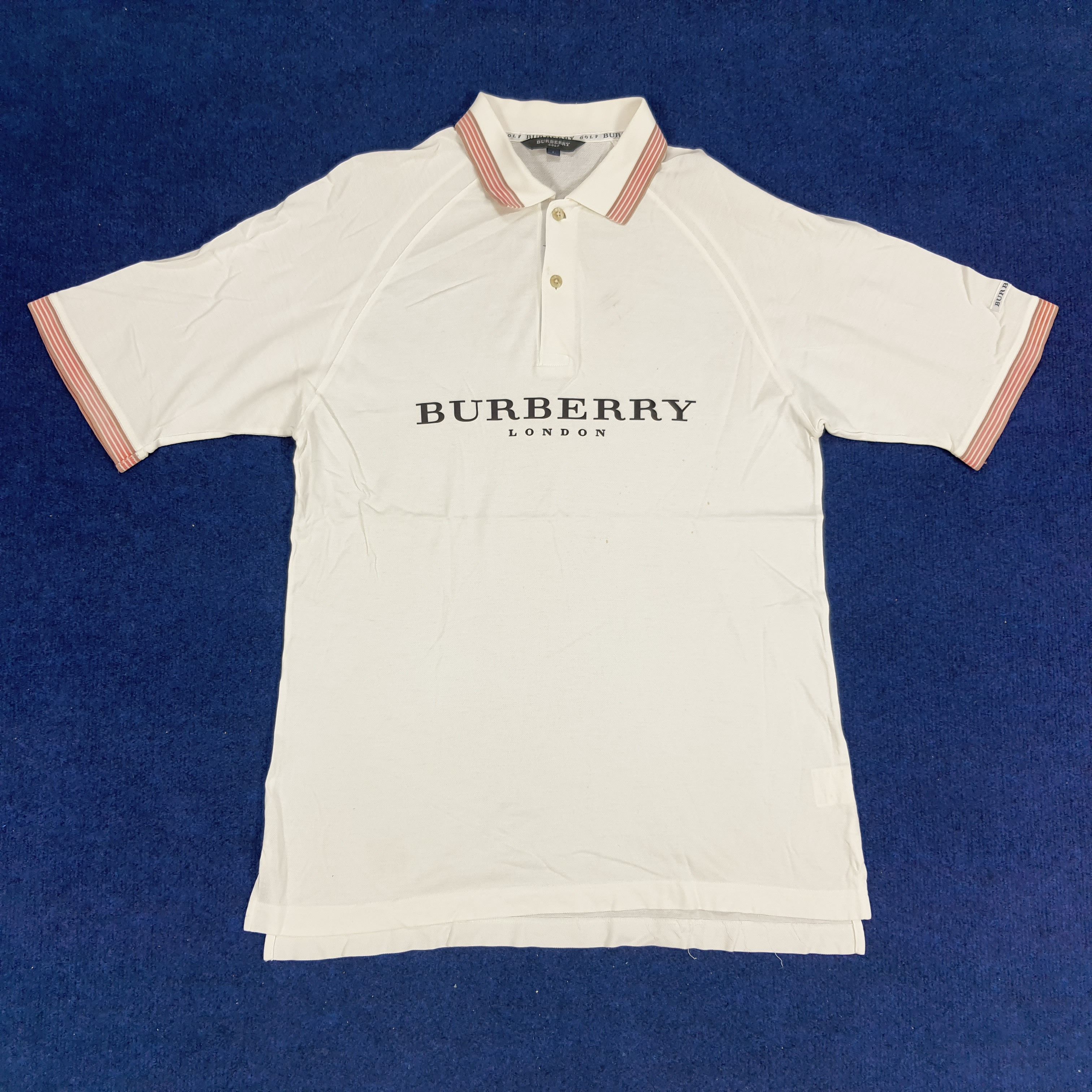 Vintage Burberry Golf Custom Logo Polo Shirt