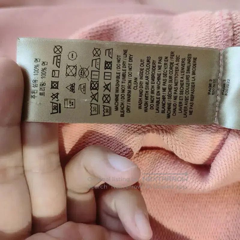 Burberry Burberry Women's Cotton Sweatshirt in Blush Pink. Size M / US 6-8 / IT 42-44 - 7 Thumbnail