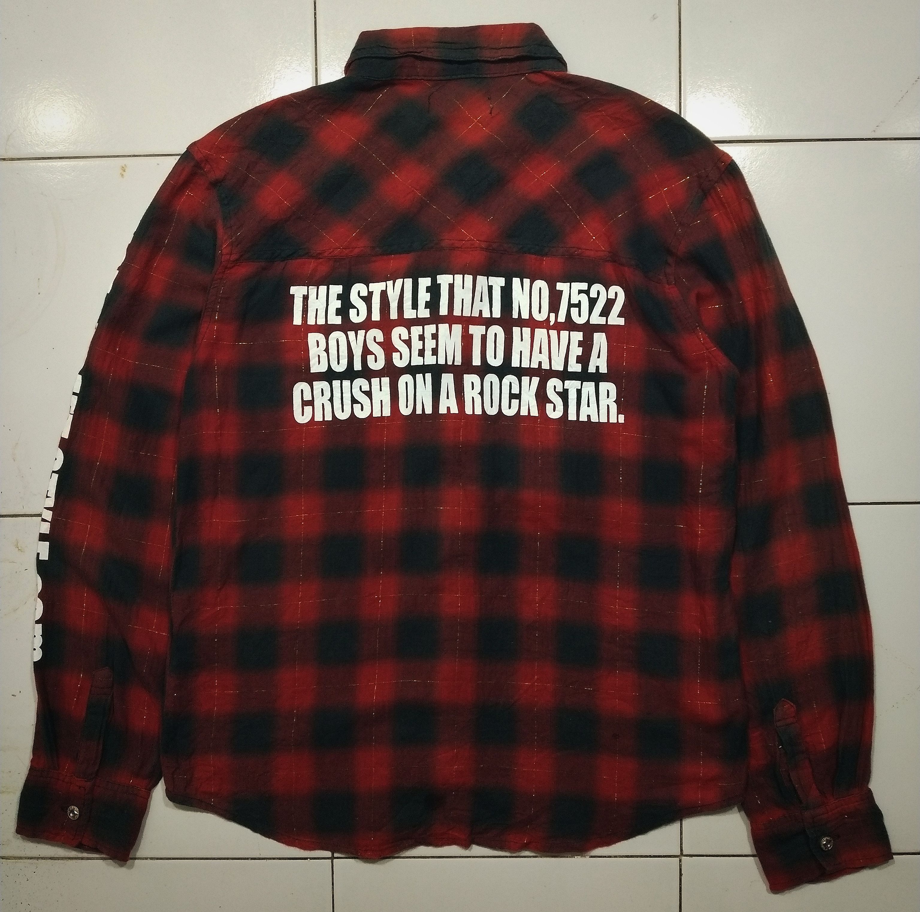 BATSU STUDIO Vintage Skull Plaid - Punk Style