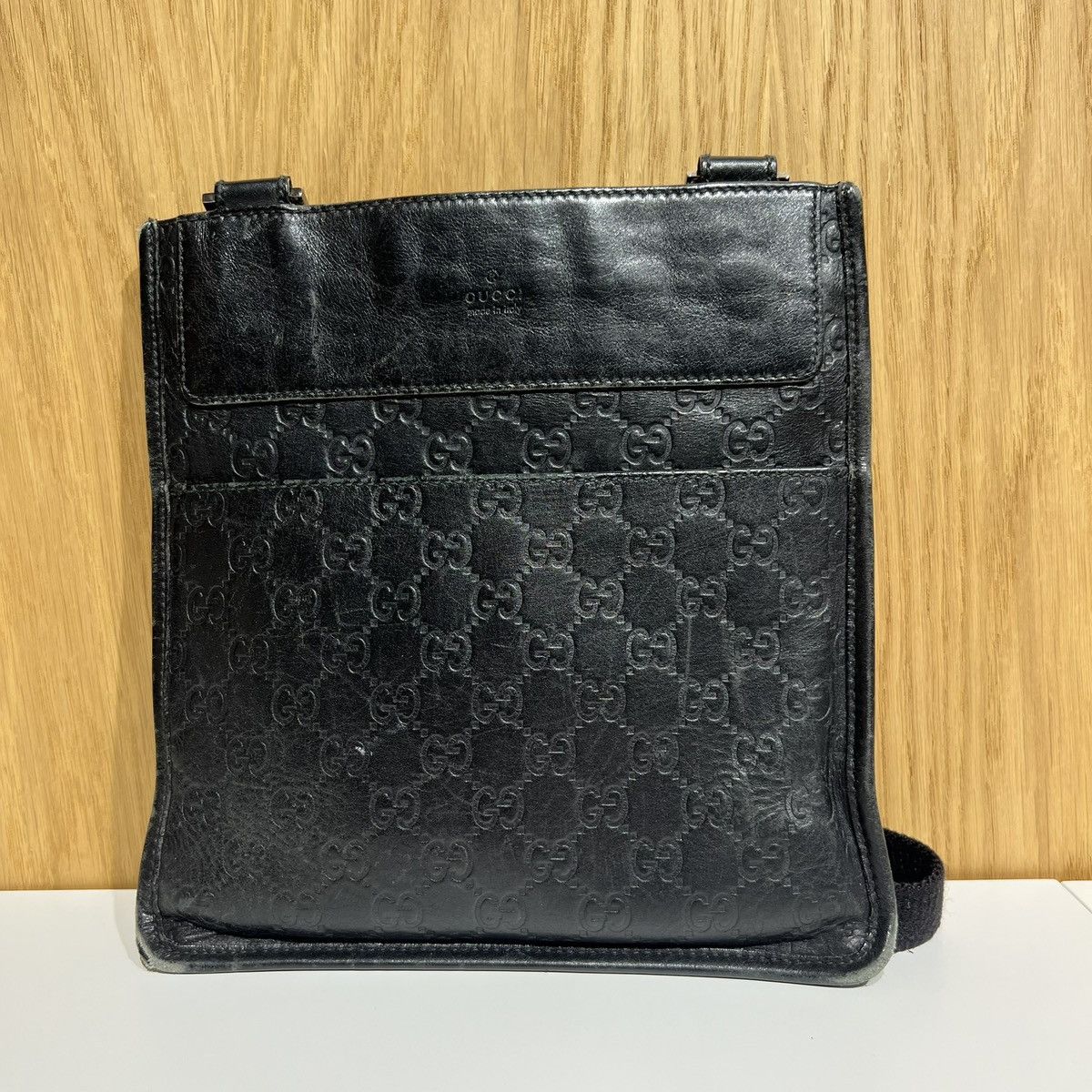 Gucci 🔹Gucci Monogram Leather Messenger 492715 Size ONE SIZE - 3 Thumbnail