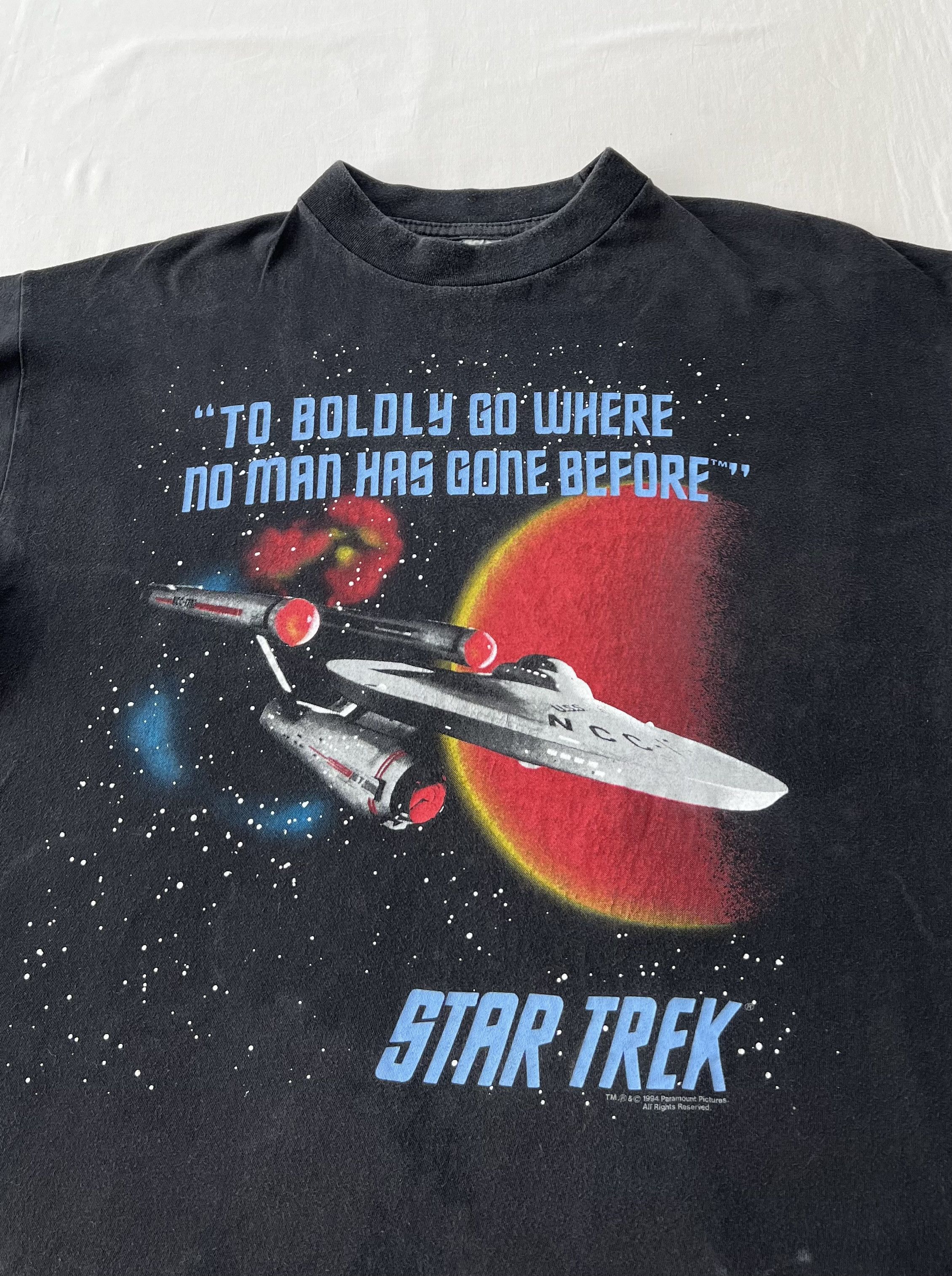 Vintage Vintage 1994 Star Trek NCC-1701 Movie Black T-shirt Size US M / EU 48-50 / 2 - 6 Thumbnail