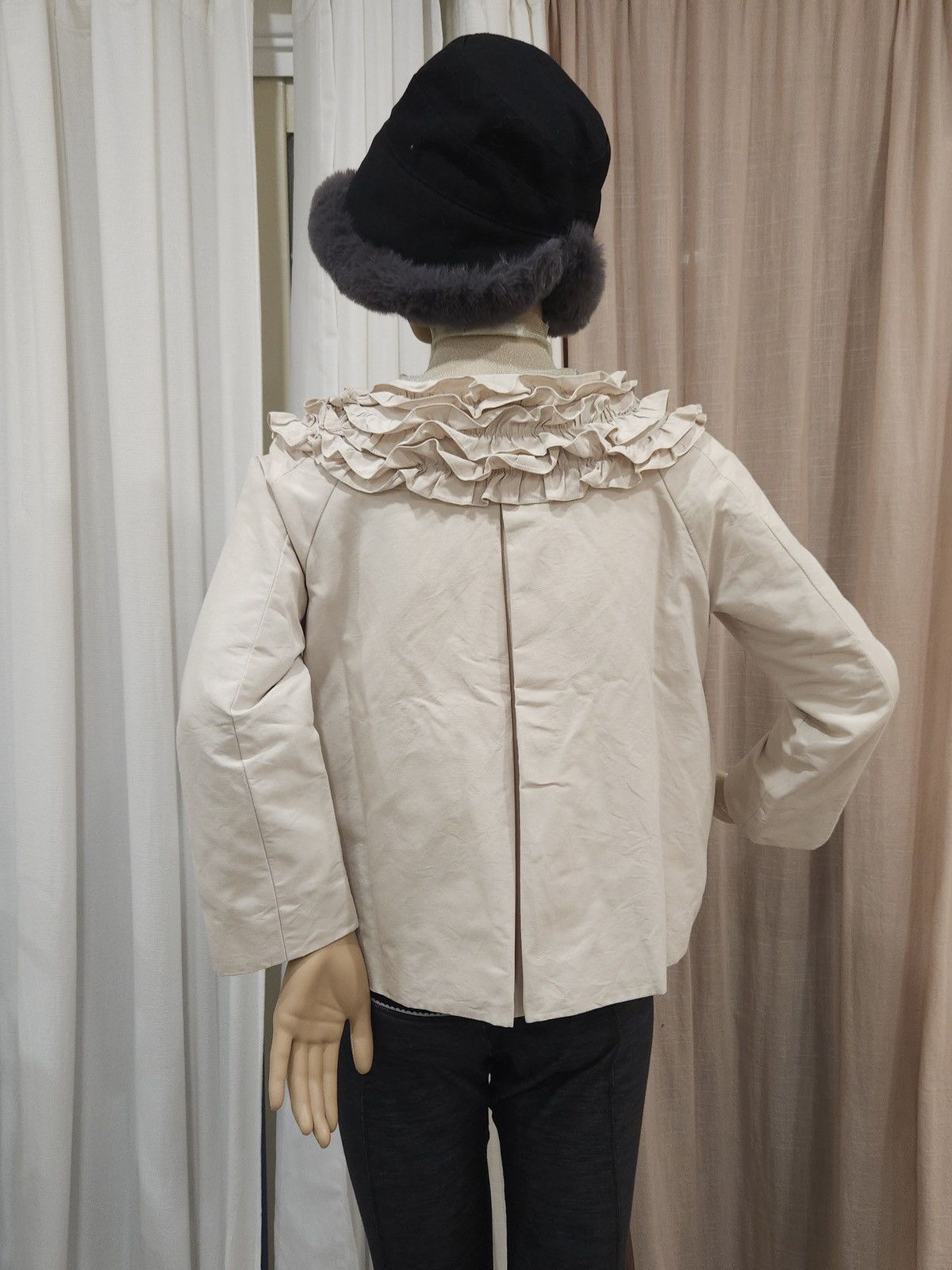 Kate Spade KATE SPADE Boat Neck Ruffled Bow Button A-Line Coat/Top Size S / US 4 / IT 40 - 7 Thumbnail