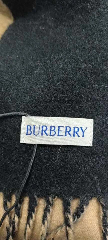 Burberry Burberry War Horse Double Face Cashmere Scarf Black Brown Size ONE SIZE - 5 Thumbnail