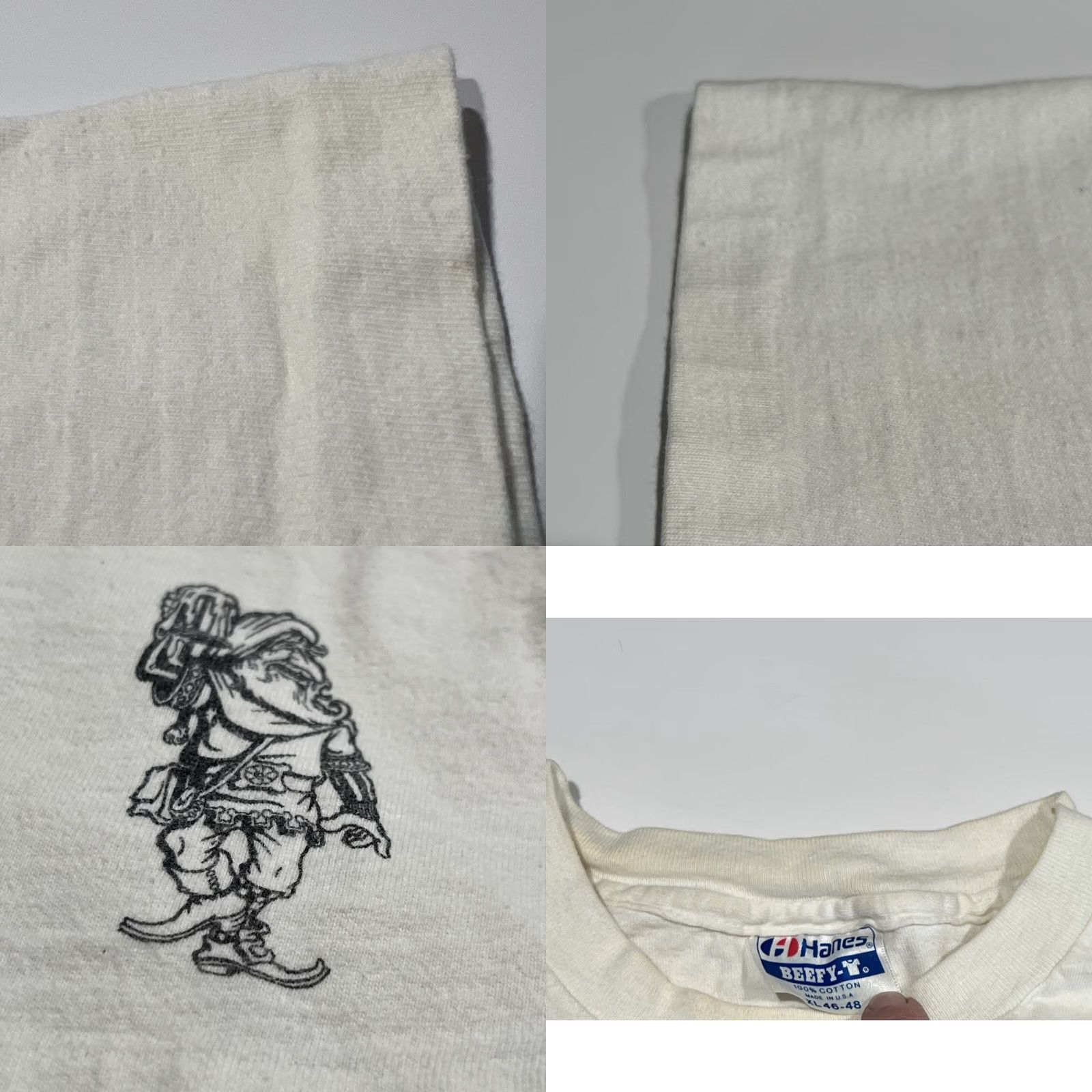 VINTAGE RumplesTiltskin’s Newport Beach Single Stitch Shirt XL Unisex White Graphic Tee 1980s Mens Womens Adults Grunge Hanes