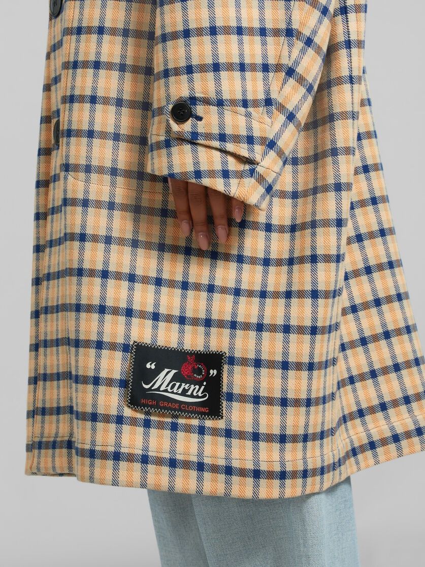 Marni oc11z0525 Checked Wool Reversible Coat in Multicolor Size S / US 4 / IT 40 - 5 Thumbnail