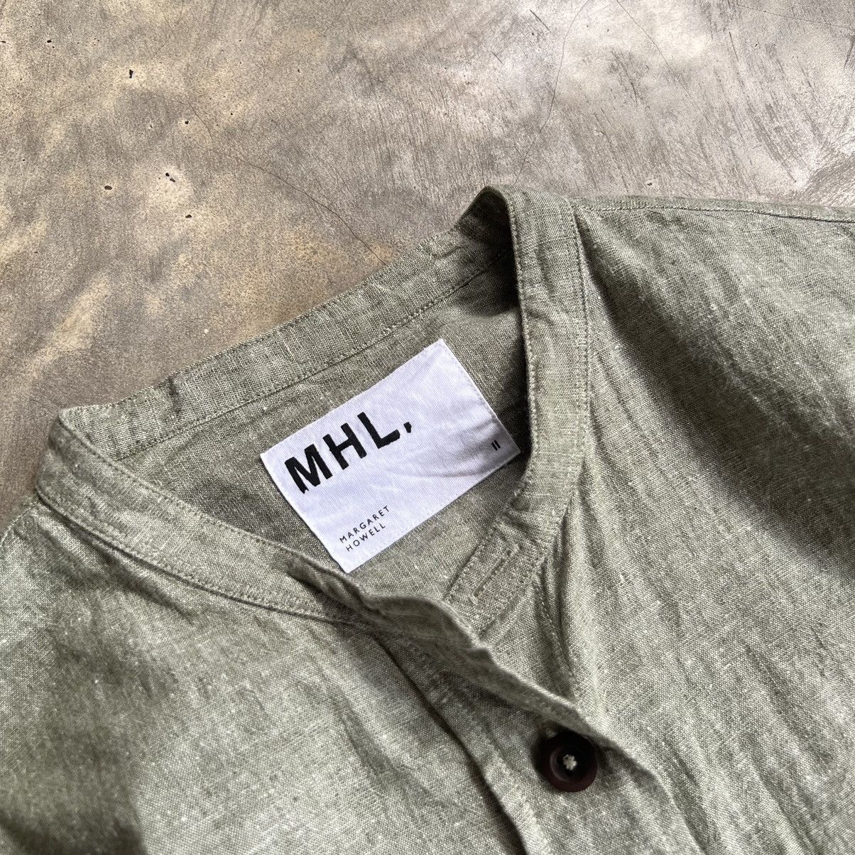 Margaret Howell Margaret Howell Sage Linen Boxy Long Sleeve Shirt Size L / US 10 / IT 46 - 3 Thumbnail