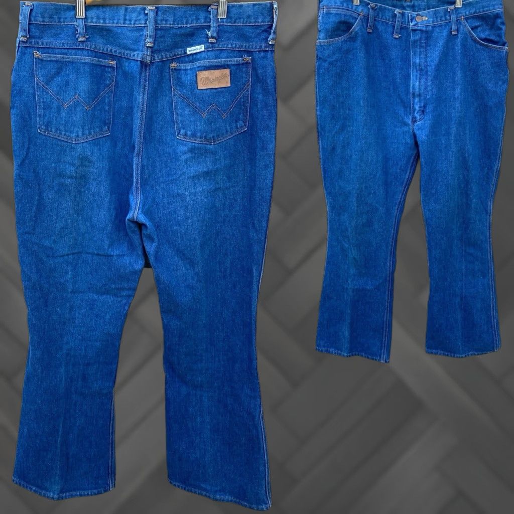 Wrangler VINTAGE Wrangler Jeans Mens 42 Regular 32.5 Inseam 5-Pocket Denim Blue Zip IDEAL Cowboy Size US 42 / EU 58 - 1 Thumbnail
