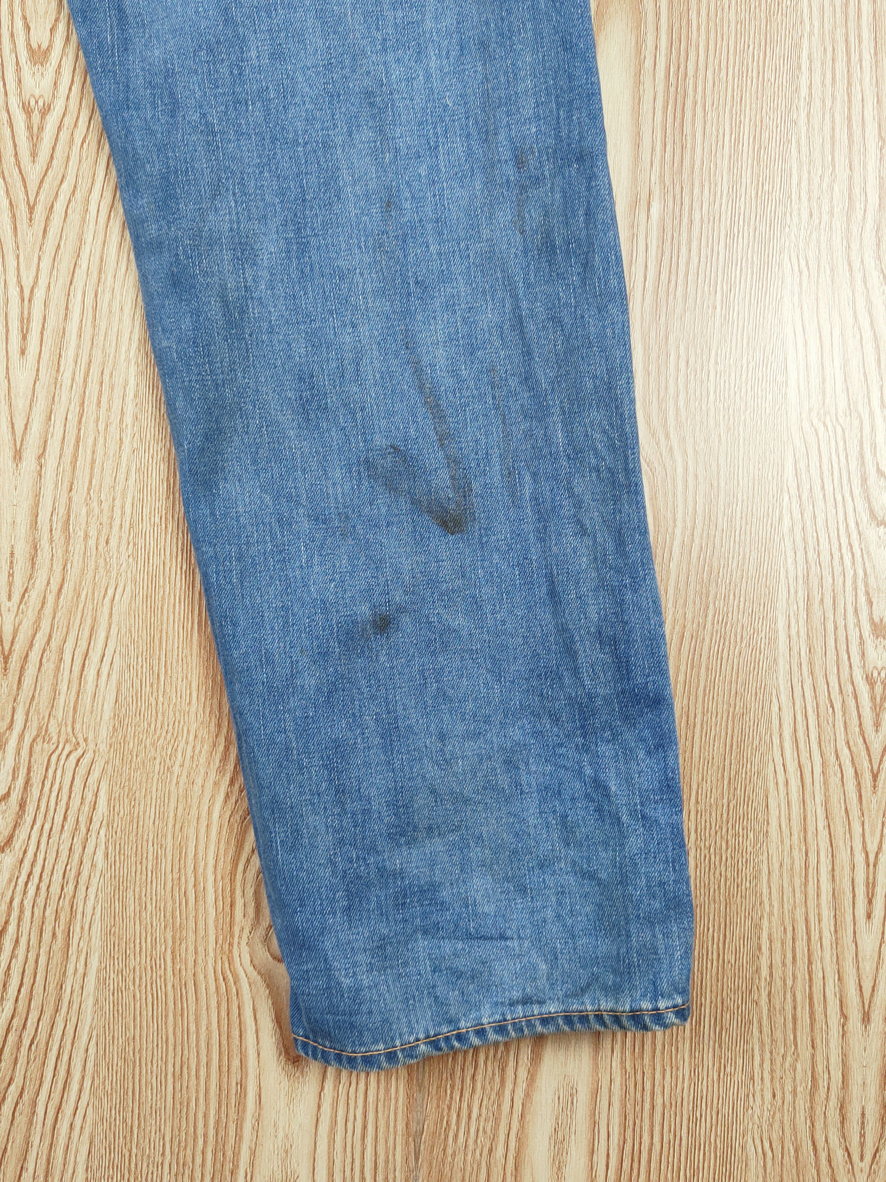 Japanese Brand Grimie Blue Distressed Ripped selvedge denim vintage #W648 Size US 36 / EU 52 - 11 Thumbnail