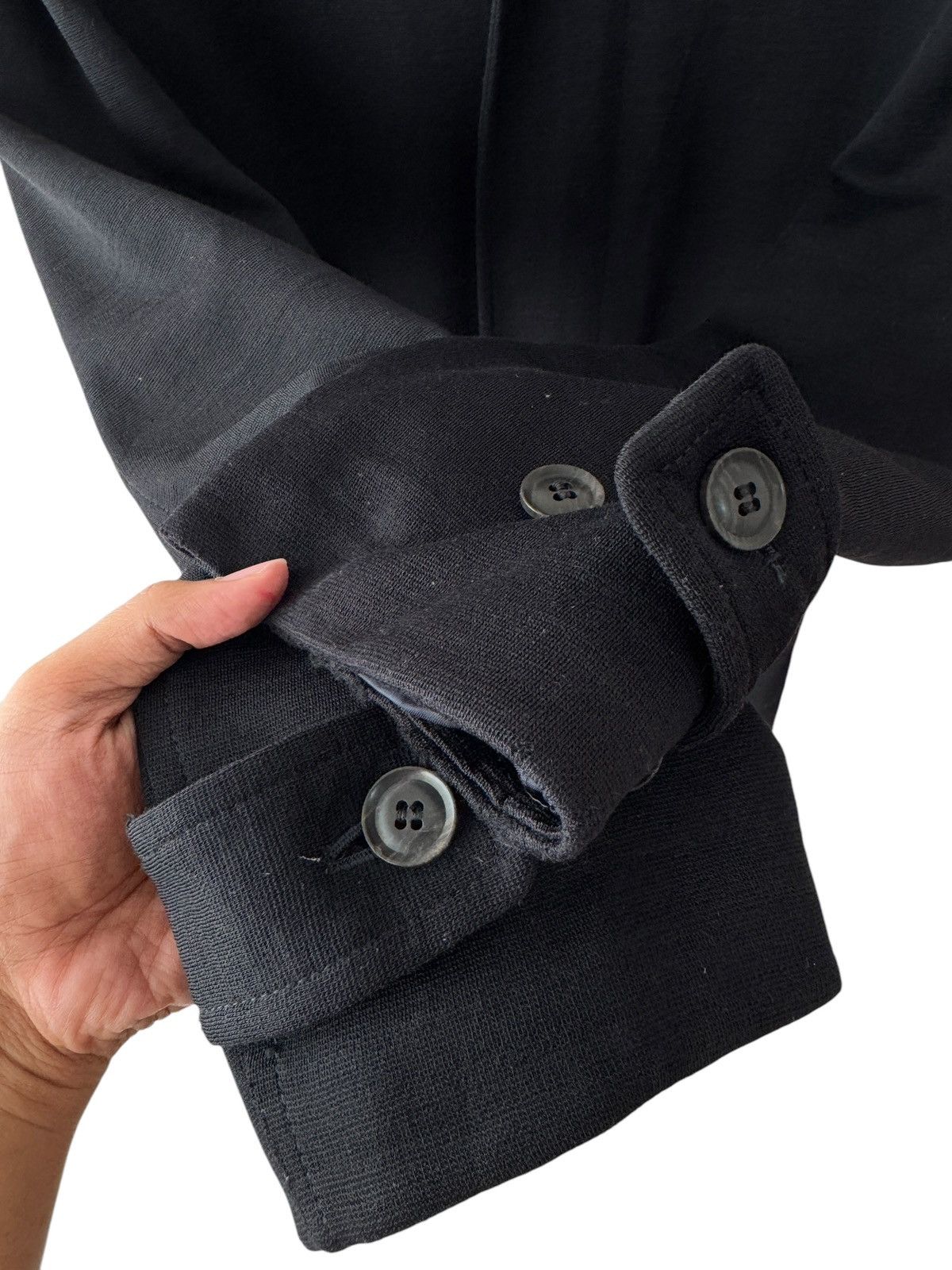 PPFM Vintage PPFM Homme All Black Long Coat Jacket Size US L / EU 52-54 / 3 - 3 Thumbnail