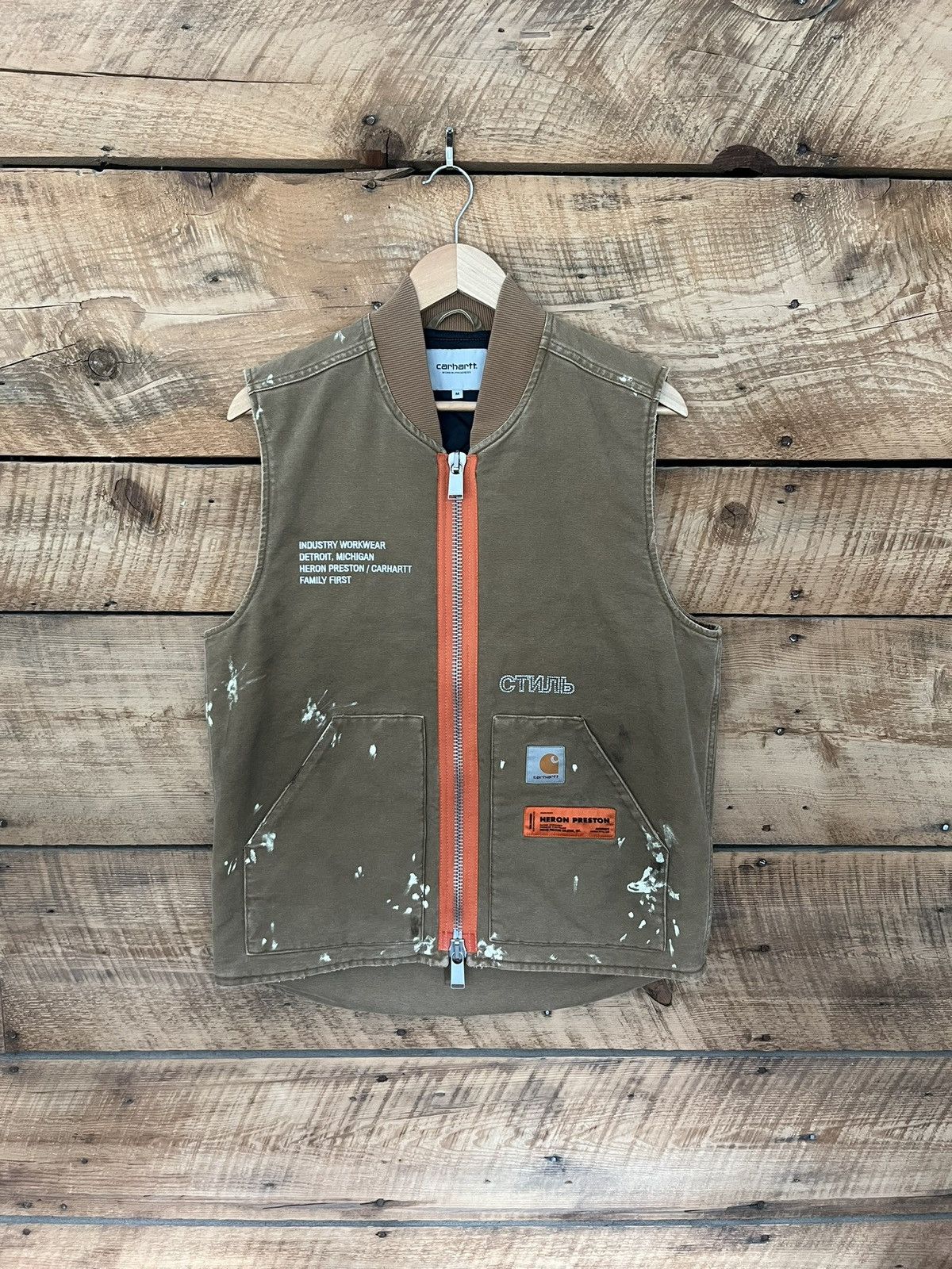 Carhartt × Heron Preston Heron Preston x Carhartt Vest Jacket RARE Size US M / EU 48-50 / 2 - 7 Thumbnail