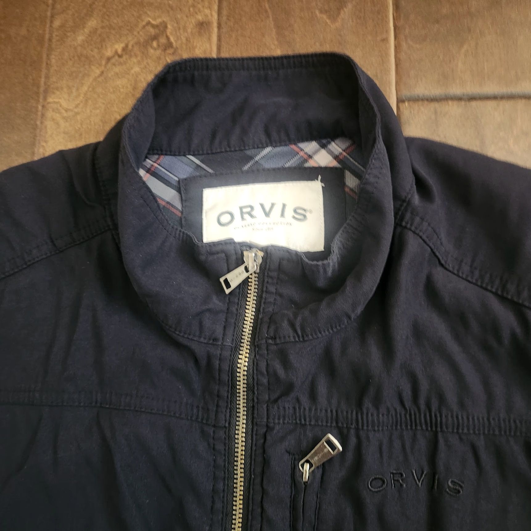 Orvis Orvis Mens Large Black Full Zip Lightweight Jacket Nylon Outdoor Casual Jacket Size US L / EU 52-54 / 3 - 6 Thumbnail