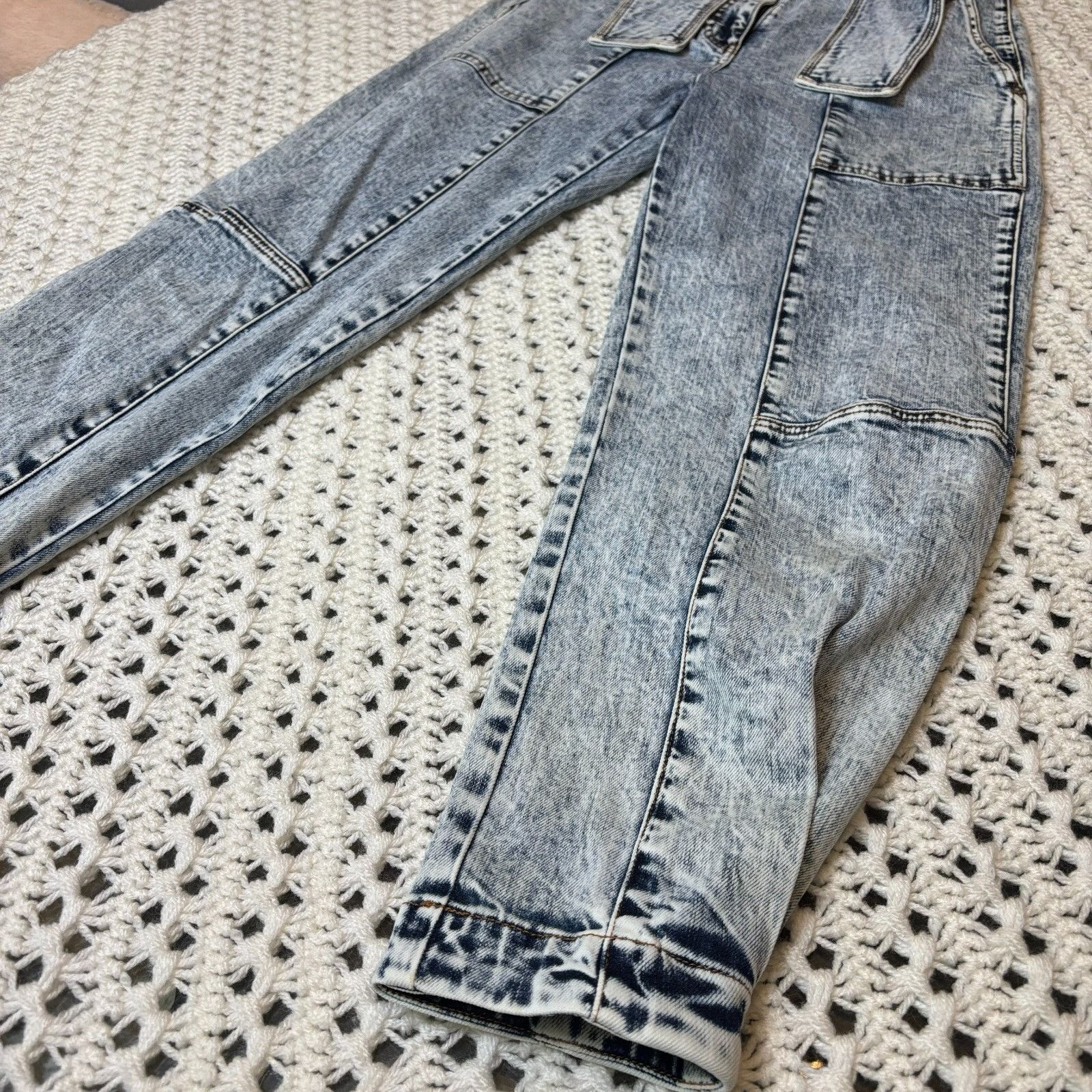 Ulla Johnson Ulla Johnson $395 Storm Jeans Tie Waist Cotton Blnd Acid Was Size 26" / US 2 / IT 38 - 11 Thumbnail