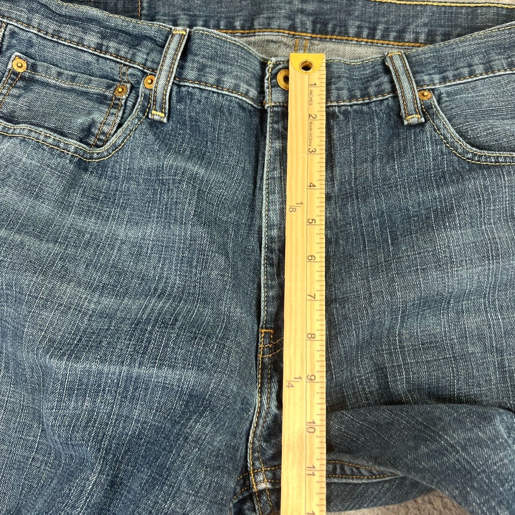 Levi's VINTAGE Levi's 569 Baggy Jeans Men's 38x30 Relaxed Fit Dark Blue Denim Wide-Leg Pants Size US 38 / EU 54 - 3 Thumbnail