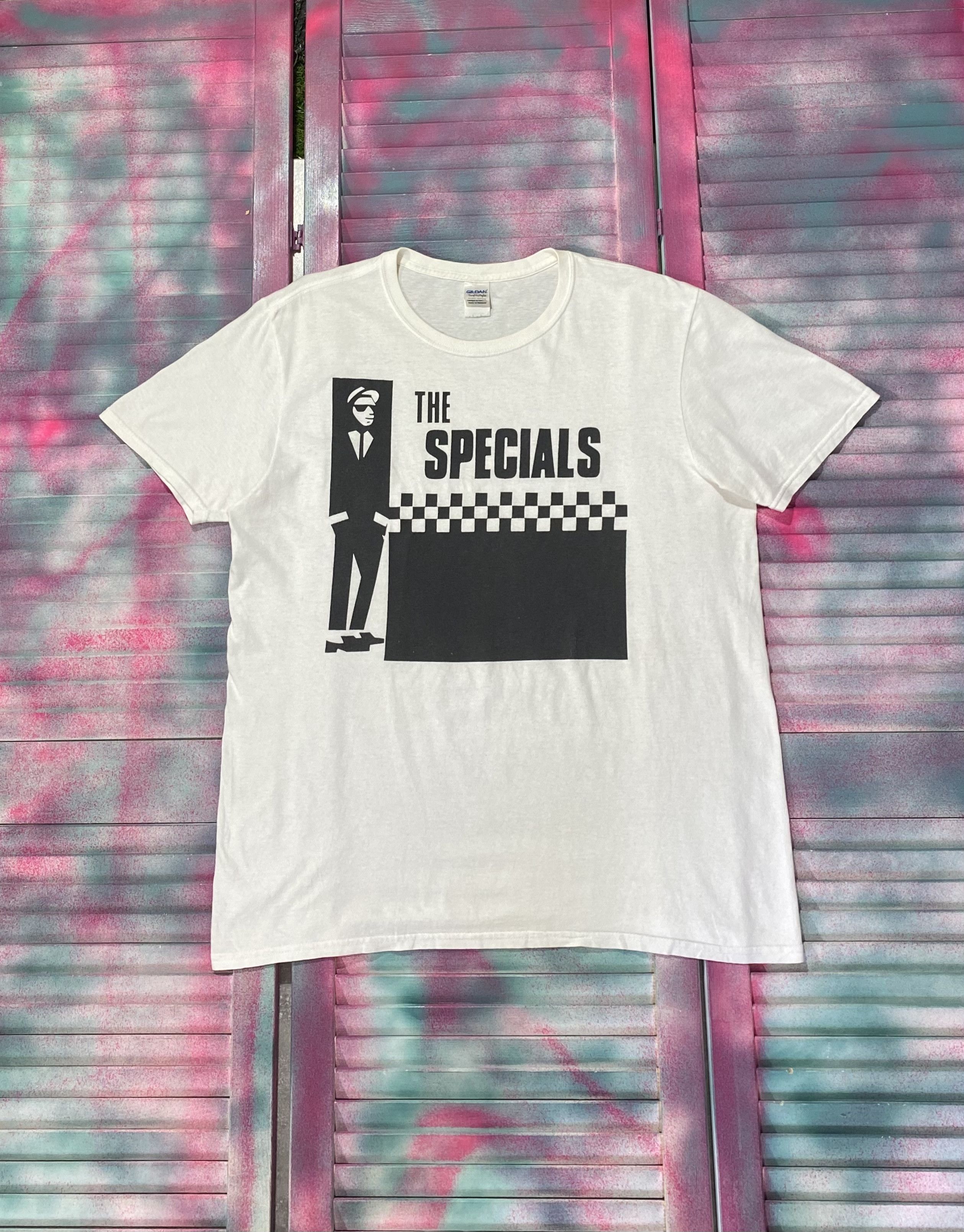 Pre-owned Band Tees X Rock T Shirt Vintage Y2k The Specials Promo T-shirt In White Black