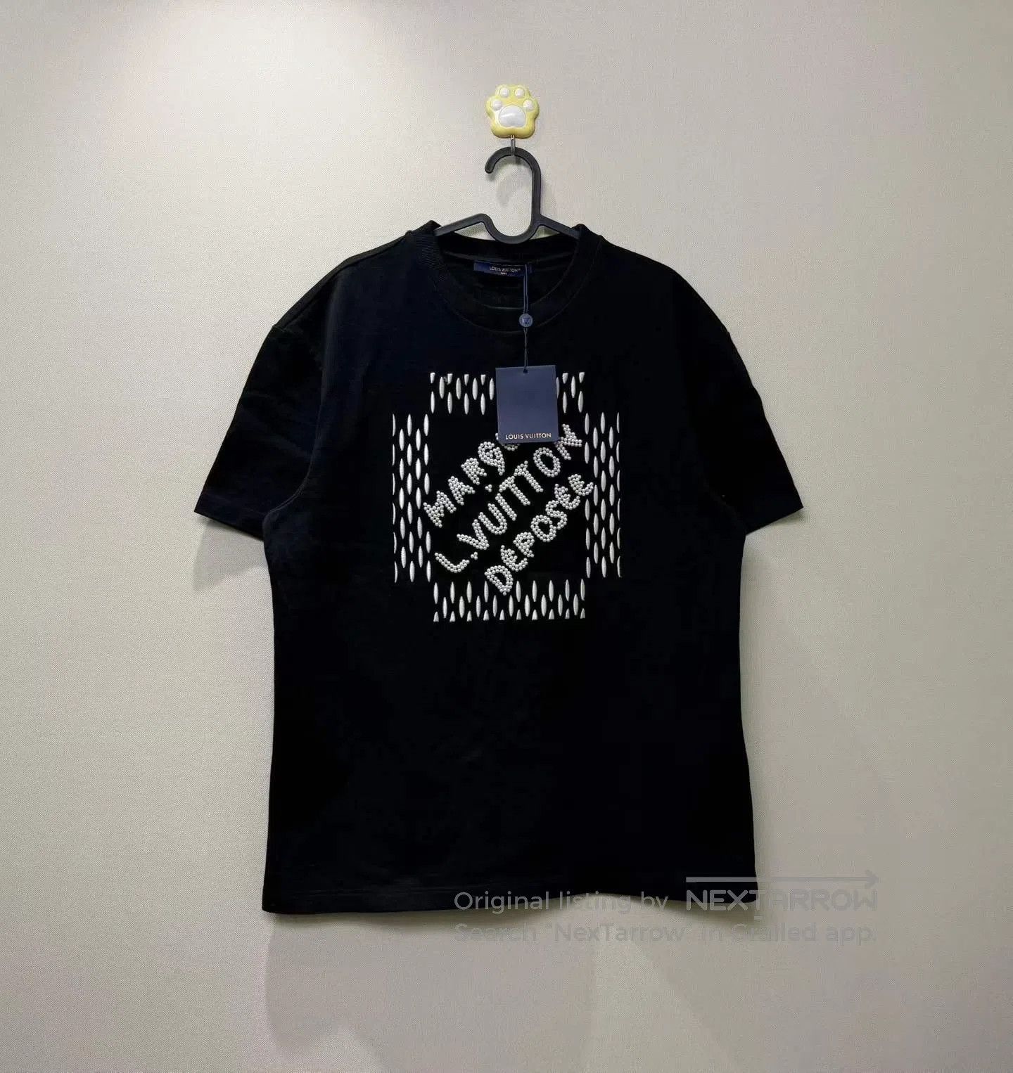Louis Vuitton Louis Vuitton Black Pearl Letter Logo Short Sleeve| Size US L / EU 52-54 / 3 - 1 Thumbnail