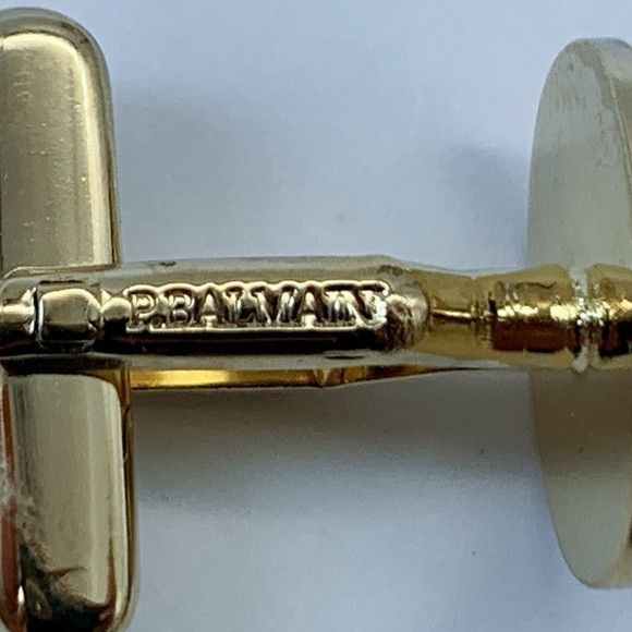 Pierre Balmain Pierre Balmain Gold and Navy Tone Cufflinks and Tie Pin Set Size ONE SIZE - 7 Thumbnail