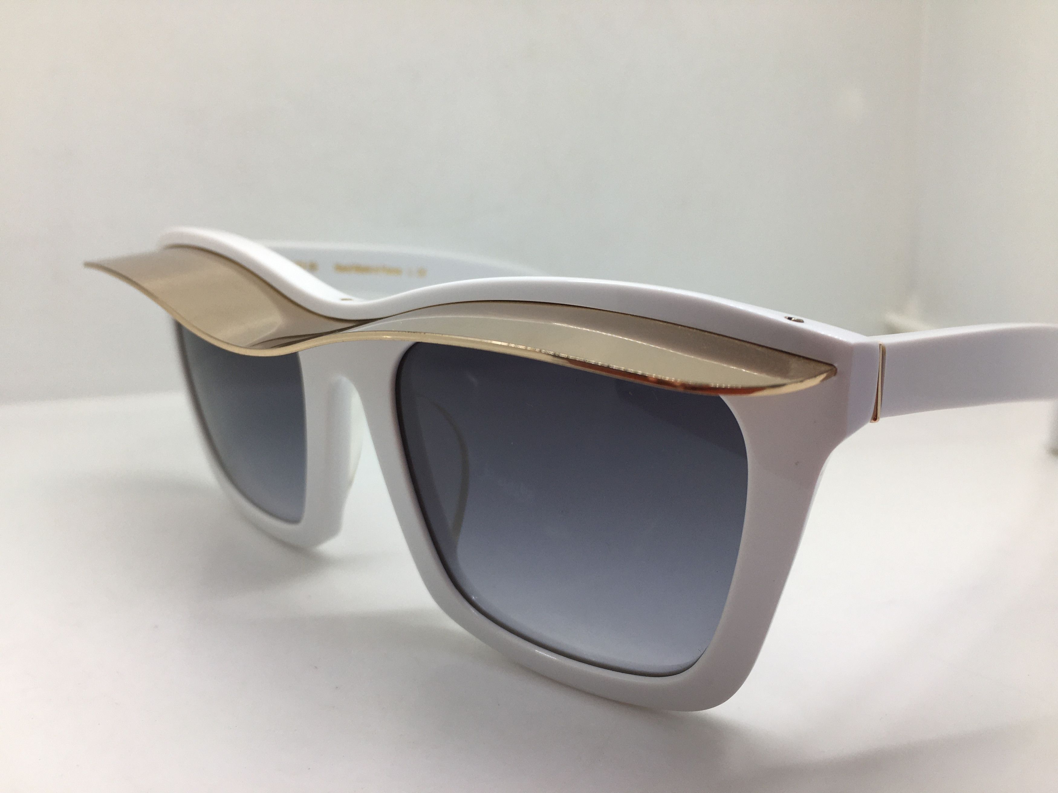 EOS Handmade Acetate Diva Girls Sunglasses Frame White