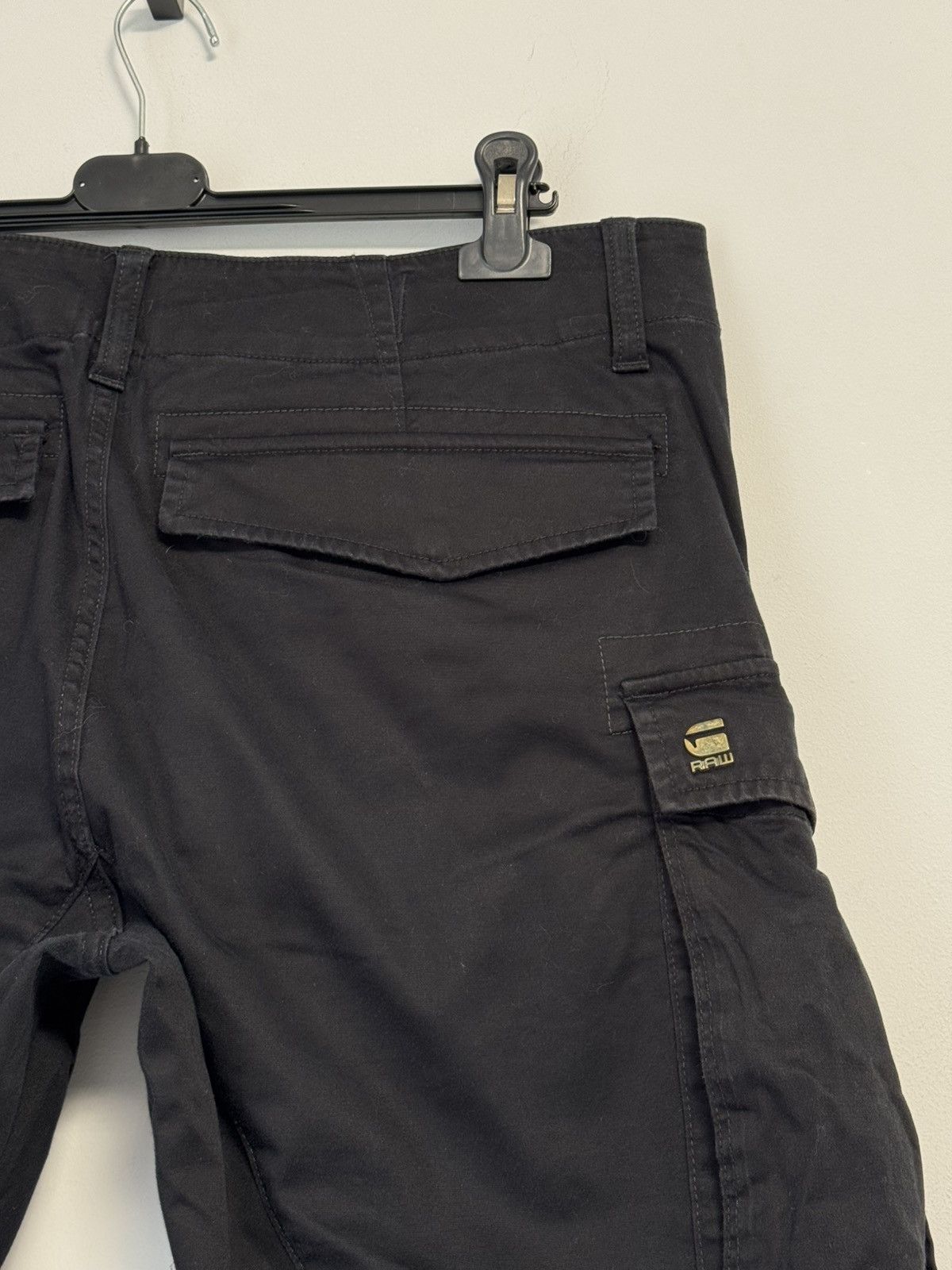 G-Star G-STAR RAW Black ROVIC SLIM Multipocket Cargo Pants Size W35 Size US 35 - 19 Thumbnail