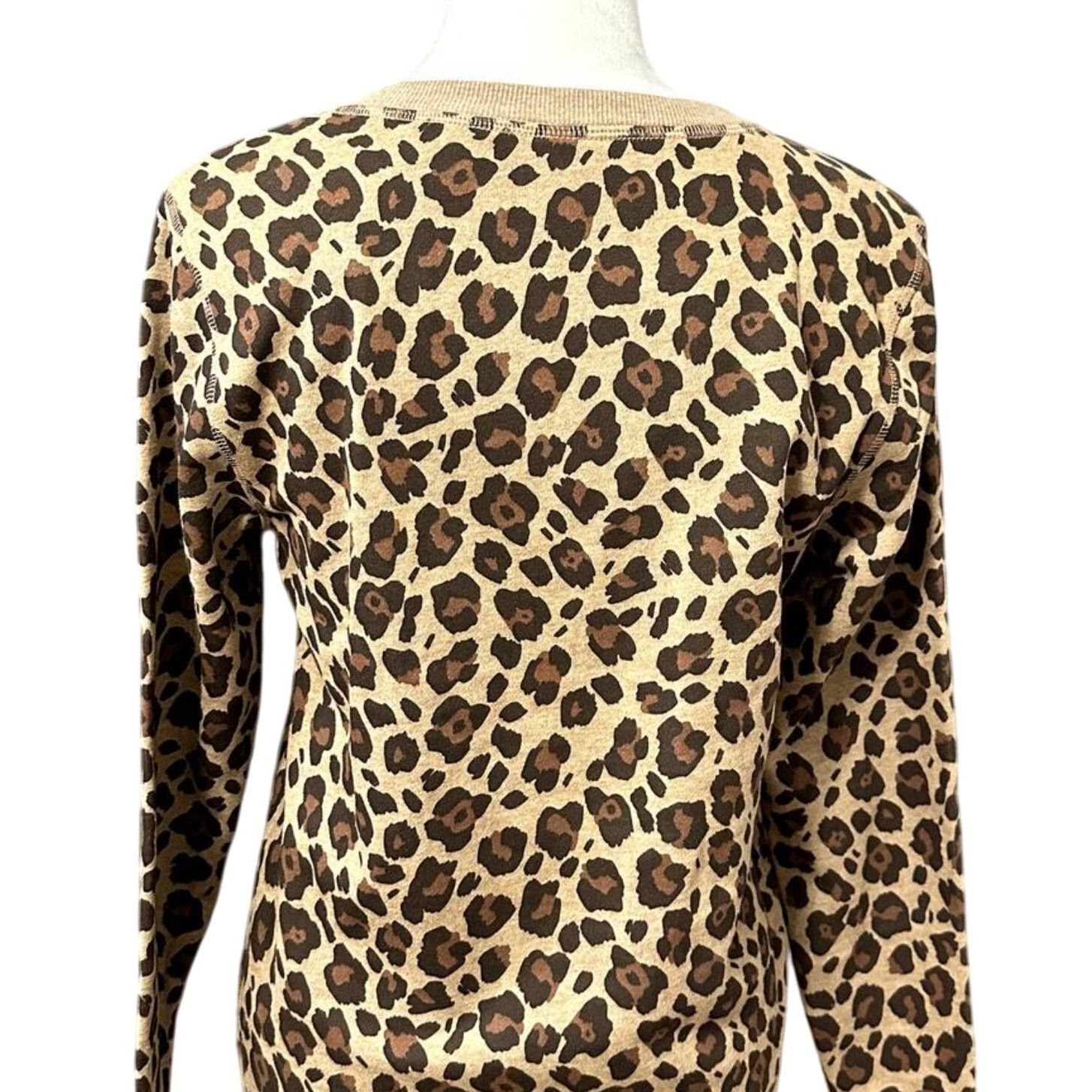 Other Amazon Essentials French Fleece Sweatshirt Leopard Brown XS Size XS / US 0-2 / IT 36-38 - 7 Thumbnail