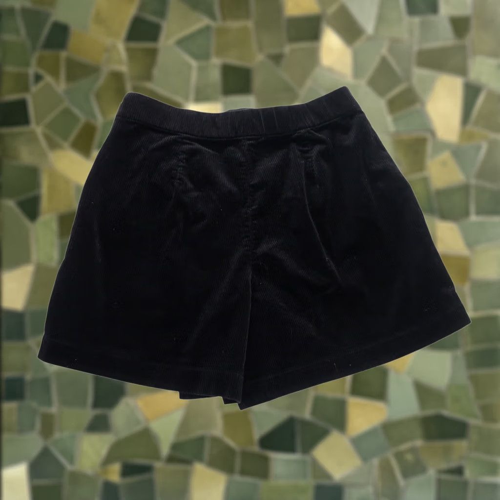 Uniqlo Uniqlo Skort Black Corduroy Mini Cotton Spandex Women M Casual Short Skort Pockets Knit Fall Spring Winter XS Size 32" / US 10 / IT 46 - 1 Thumbnail
