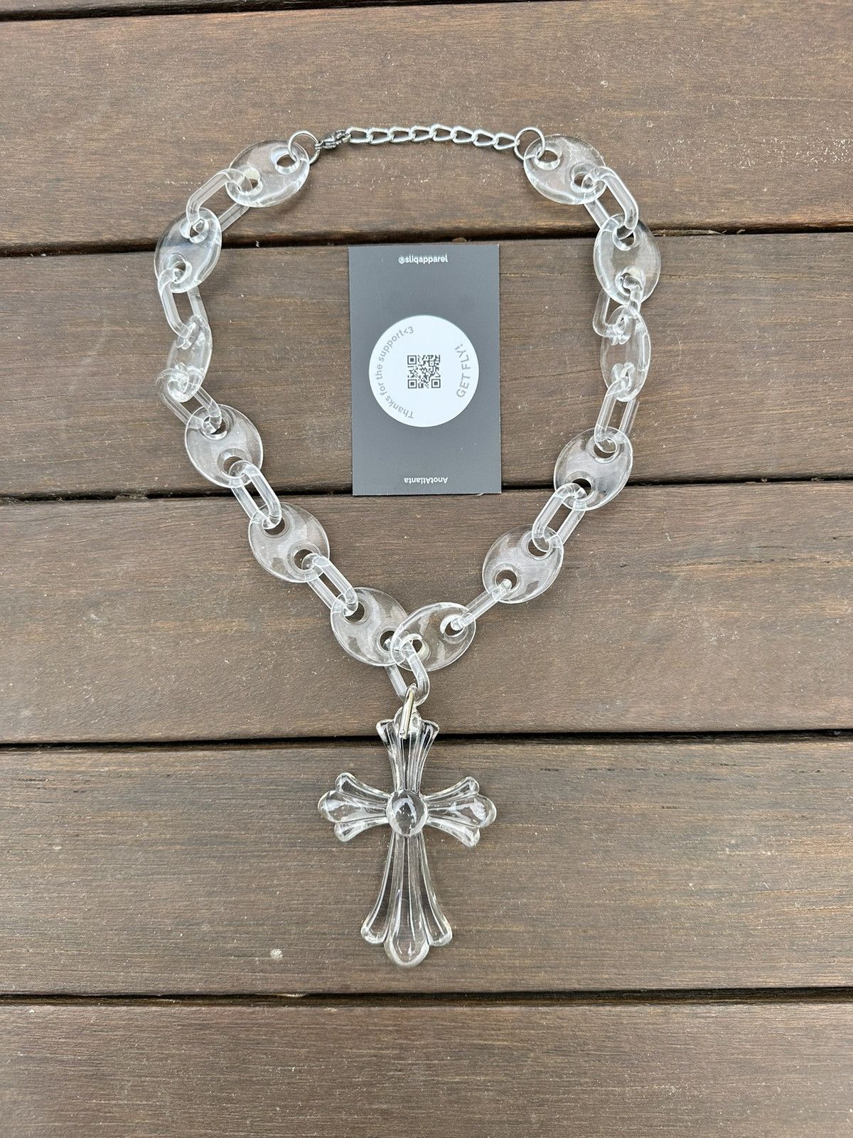 Other Clear Aura Cröss Link Chain Size ONE SIZE - 1 Thumbnail
