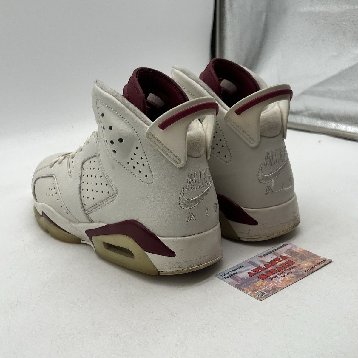 Nike Air Jordan 6 maroon Size US 8.5 / EU 41-42 - 4 Thumbnail