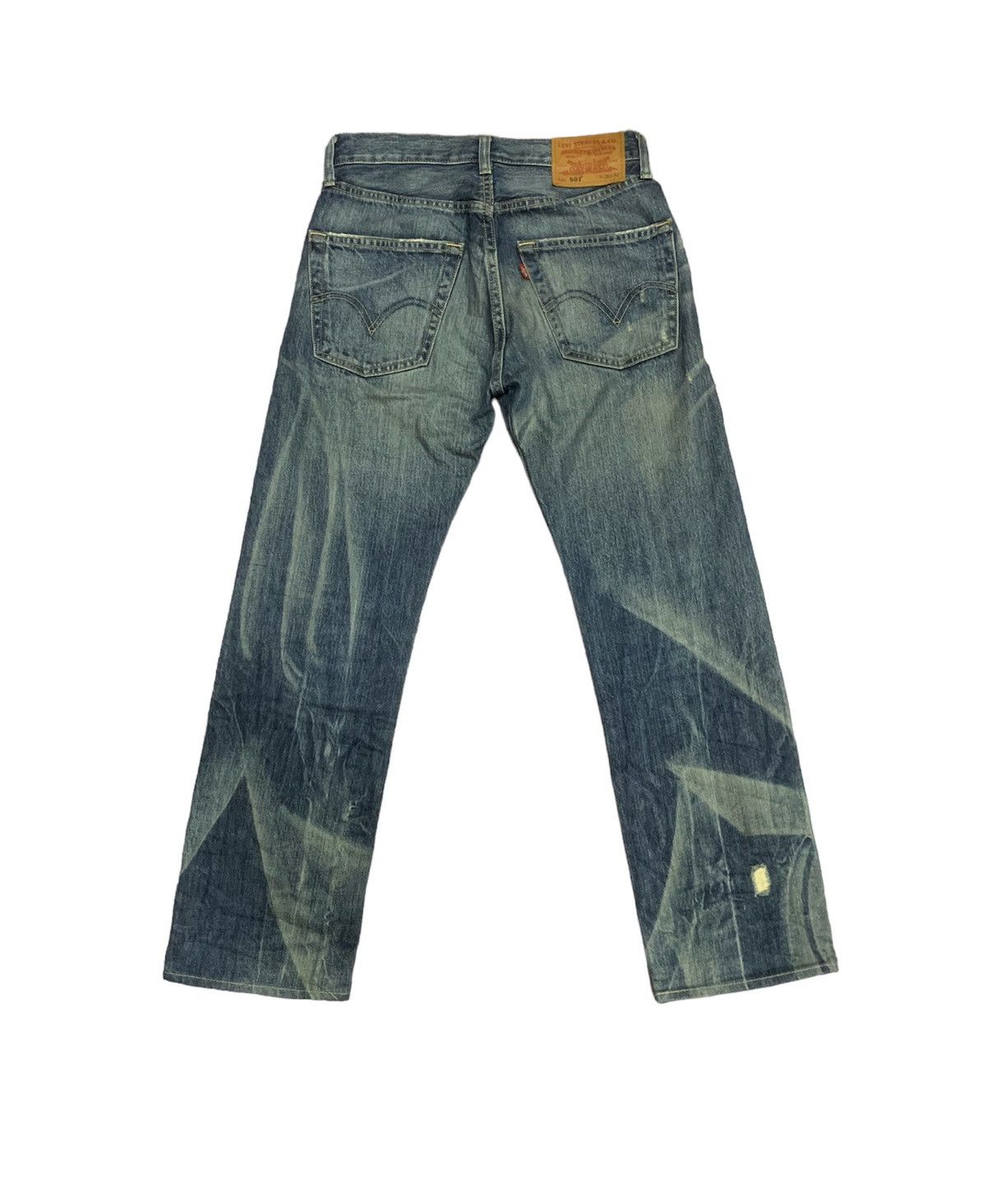 Levi's LEVI’S 501 DISTRESSED AGING DENIM Size US 28 / EU 44 - 2 Thumbnail