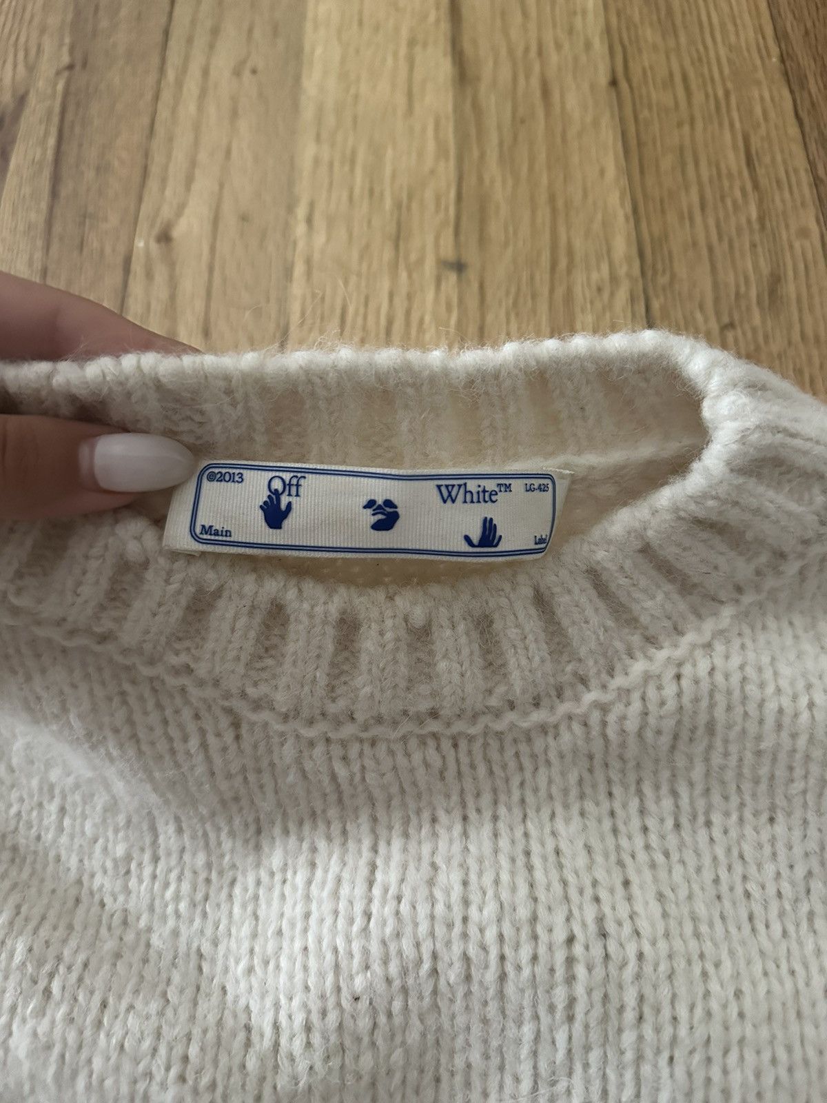 Off-White Off White Knit Sweater Size S / US 4 / IT 40 - 4 Thumbnail