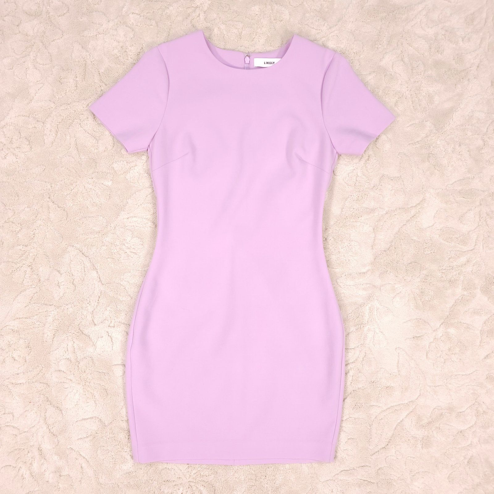 LIKELY Likely Short Sleeve Mini Dress Lilac Purple Sz 2 Size XS / US 0-2 / IT 36-38 - 6 Thumbnail
